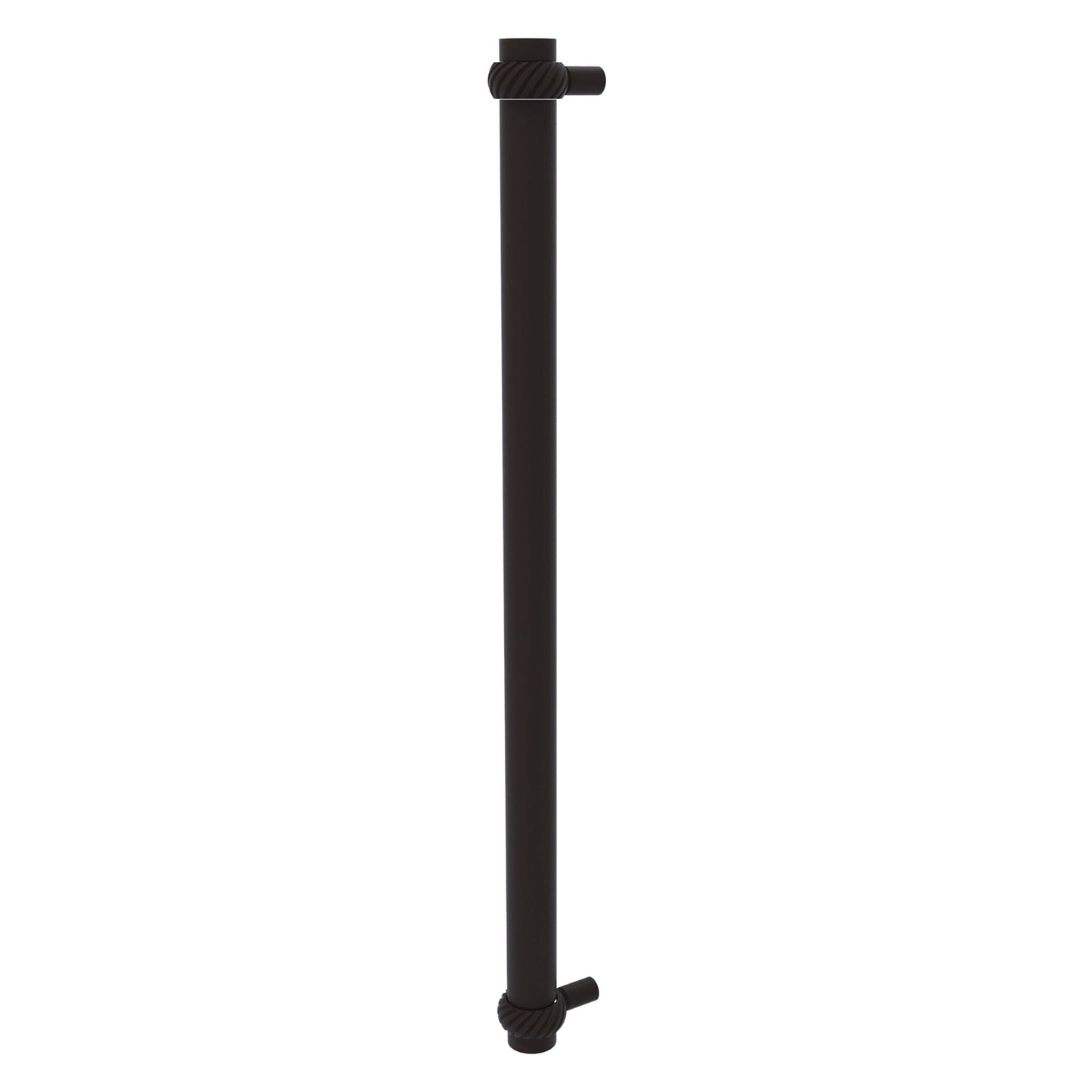 Allied Brass 402T-RP 19.6" x 2.9" Oil Rubbed Bronze Solid Brass Refrigerator Pull With Twisted Accents
