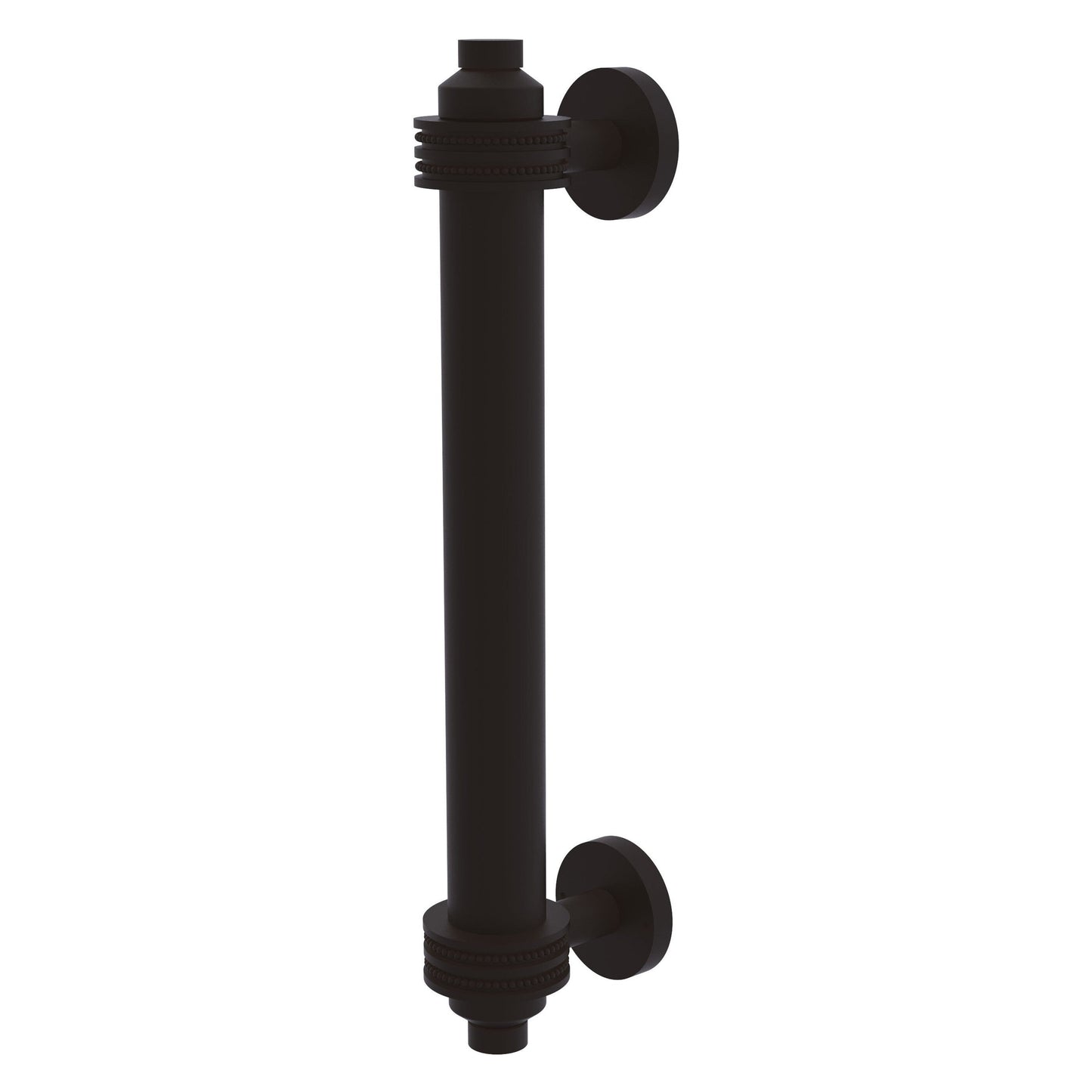 Allied Brass 403D 8" x 1.5" Oil Rubbed Bronze Solid Brass Door Pull With Dotted Accents