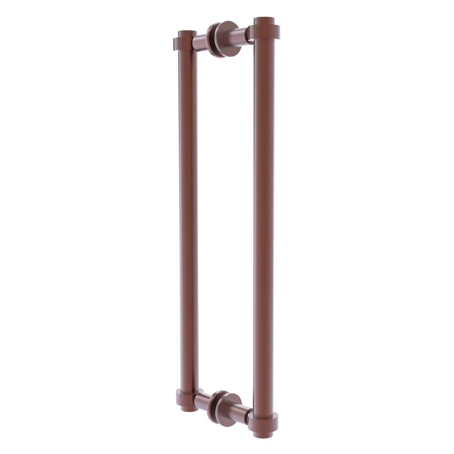 Allied Brass 404-18BB 19.4" x 7.2" Antique Copper Solid Brass Back-to-Back Shower Door Pull