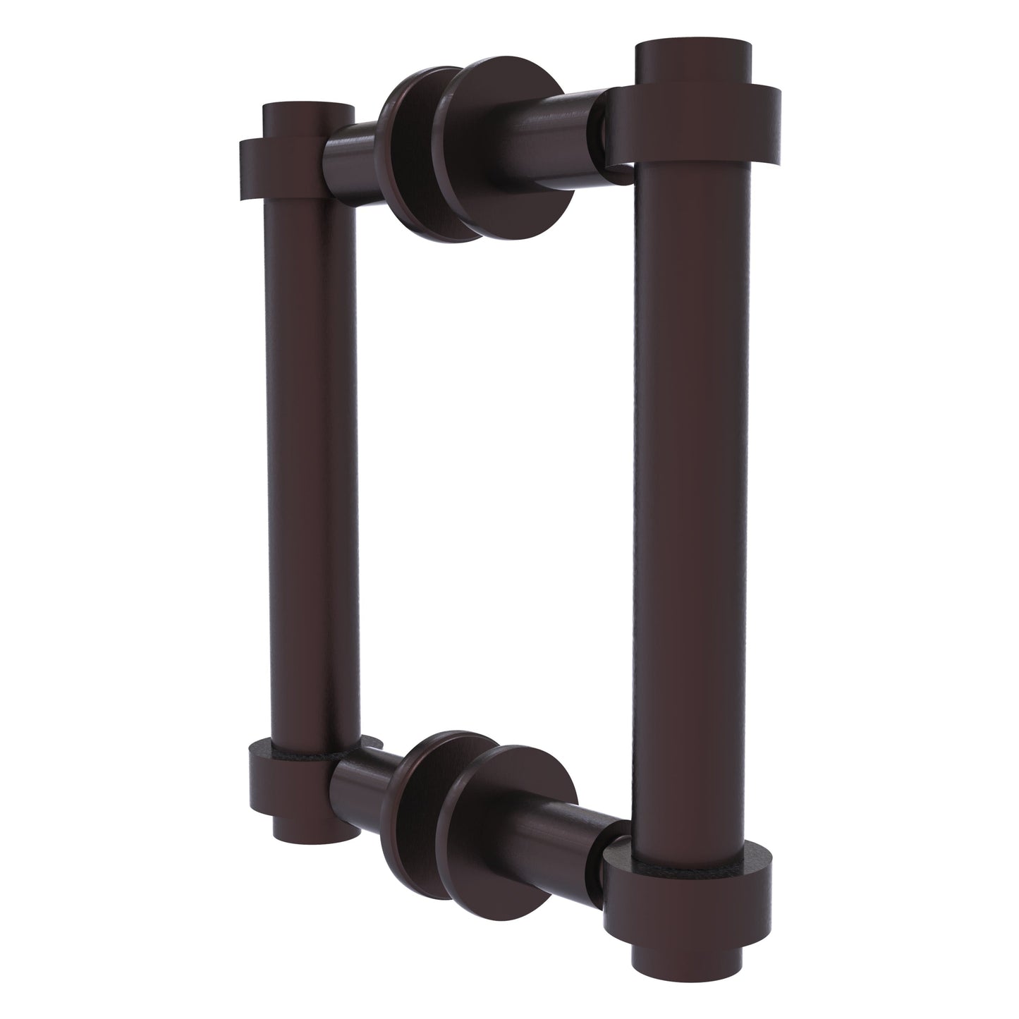 Allied Brass 404-6BB 7.4" x 7.2" Antique Bronze Solid Brass Back-to-Back Shower Door Pull