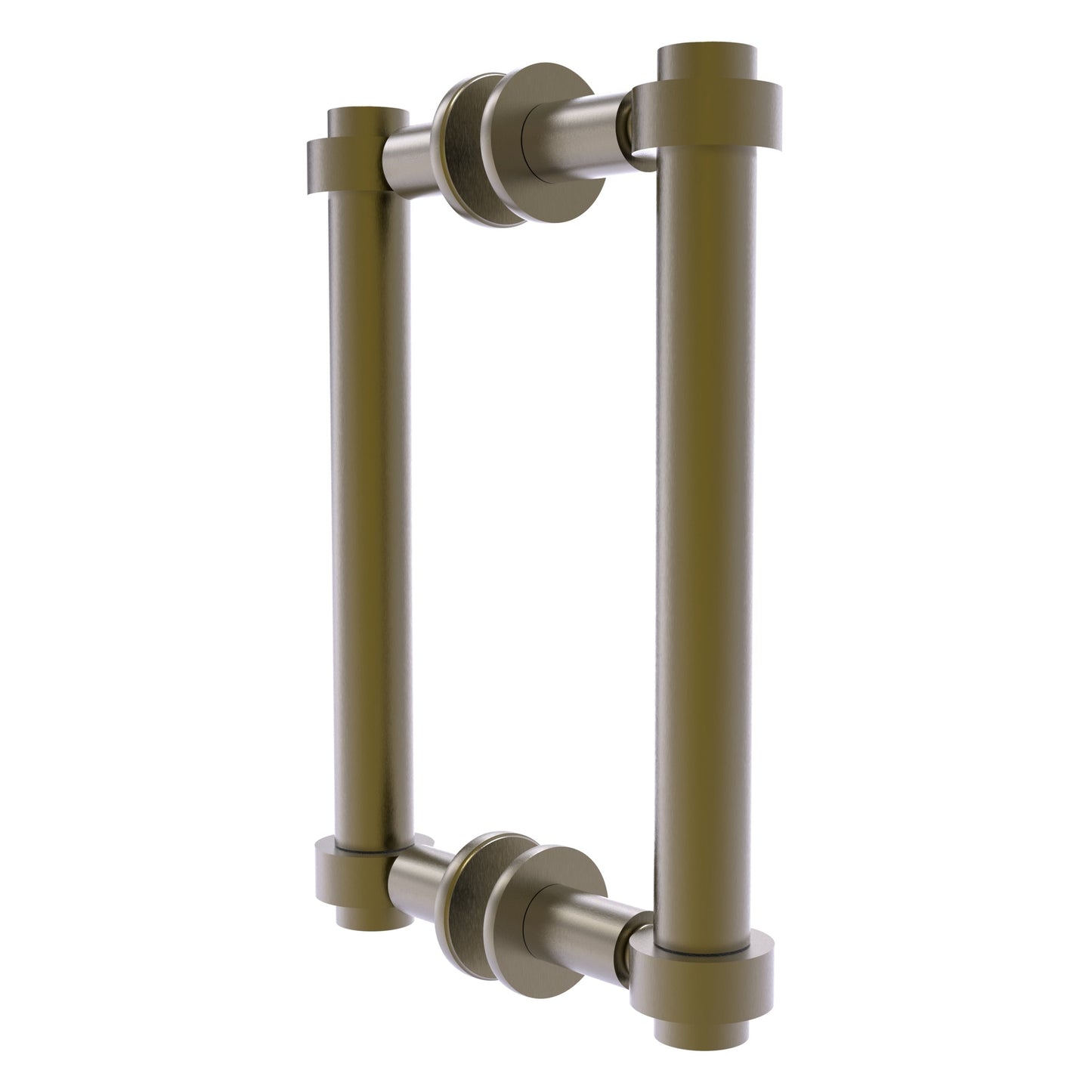 Allied Brass 404-8BB 9.4" x 7.2" Antique Brass Solid Brass Back-to-Back Shower Door Pull