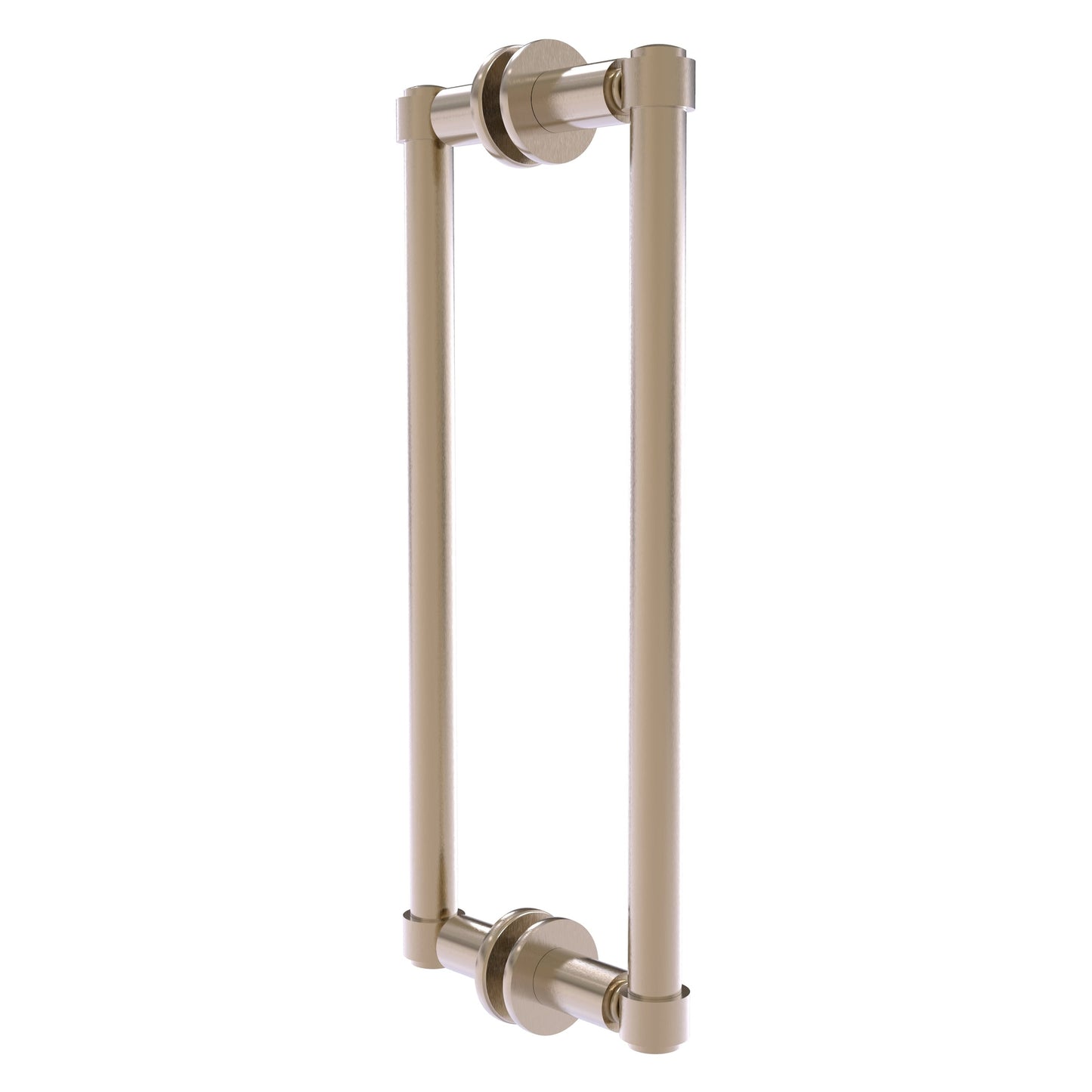 Allied Brass 405-12BB 14.3" x 5.6" Antique Pewter Solid Brass Back-to-Back Shower Door Pull