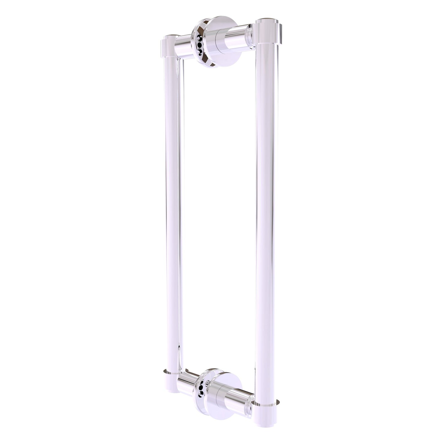 Allied Brass 405-12BB 14.3" x 5.6" Polished Chrome Solid Brass Back-to-Back Shower Door Pull