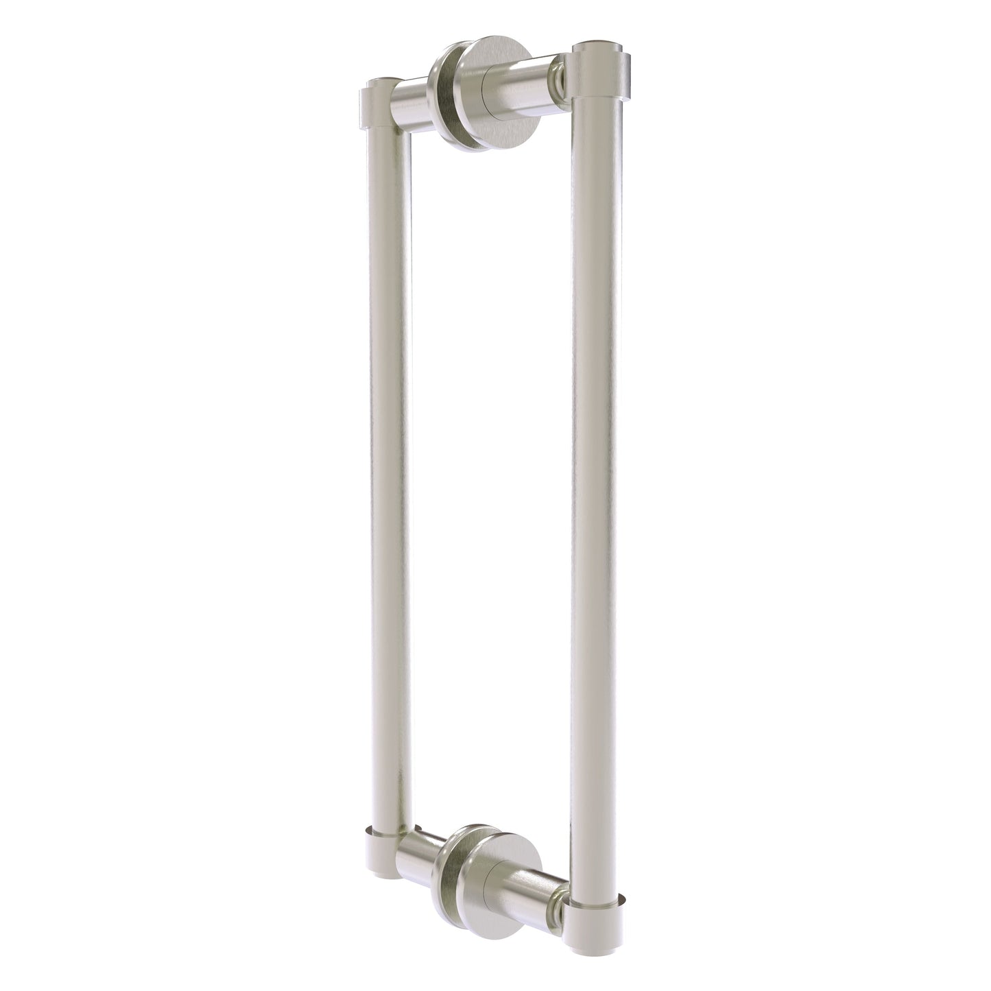 Allied Brass 405-12BB 14.3" x 5.6" Satin Nickel Solid Brass Back-to-Back Shower Door Pull