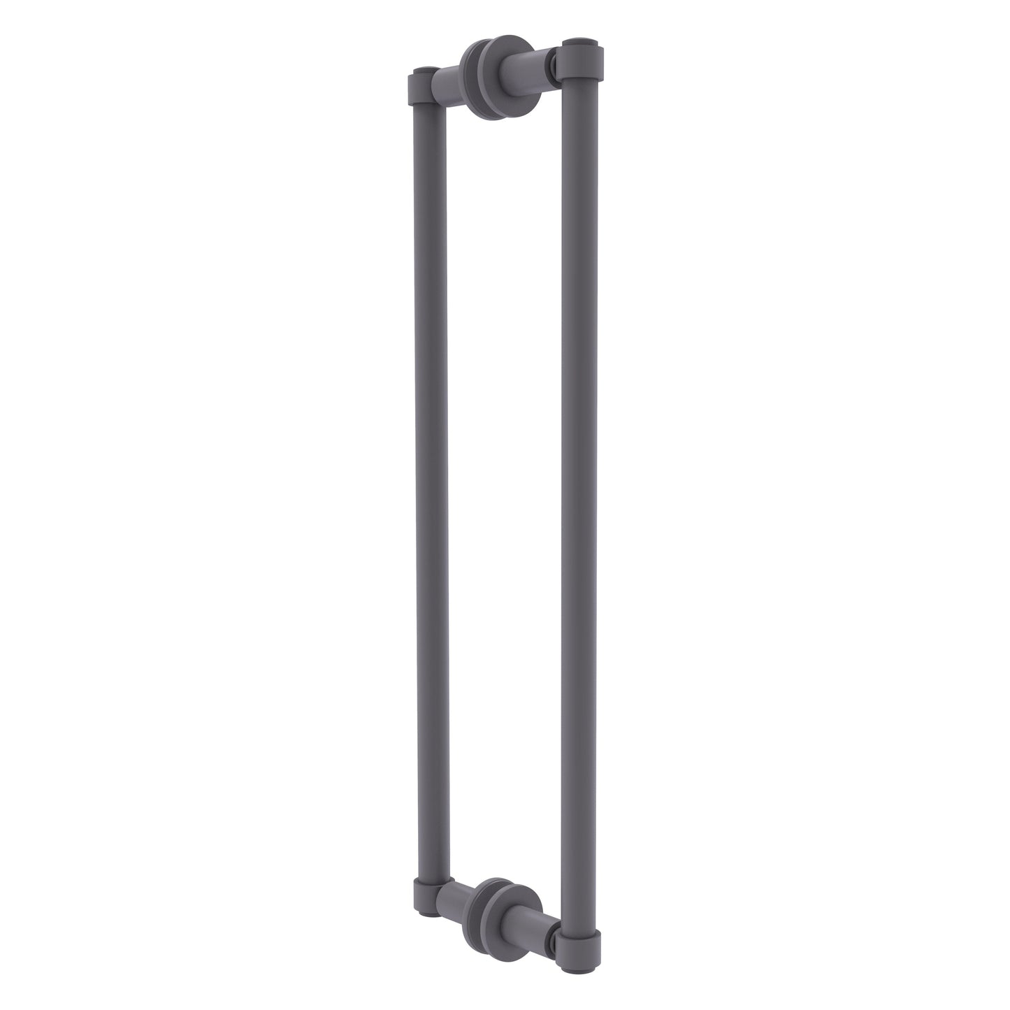 Allied Brass 405-18BB 20.3" x 5.6" Matte Gray Solid Brass Back-to-Back Shower Door Pull