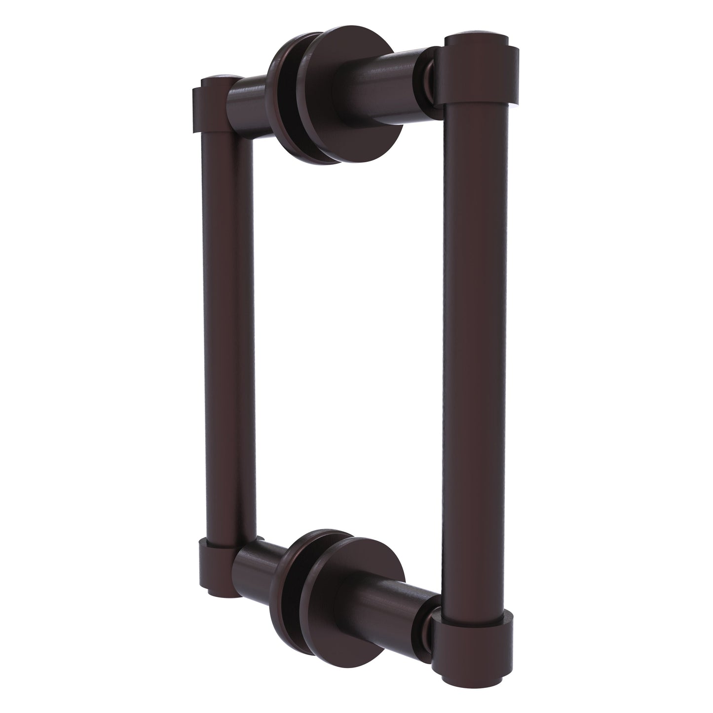Allied Brass 405-6BB 8.3" x 5.6" Antique Bronze Solid Brass Back-to-Back Shower Door Pull