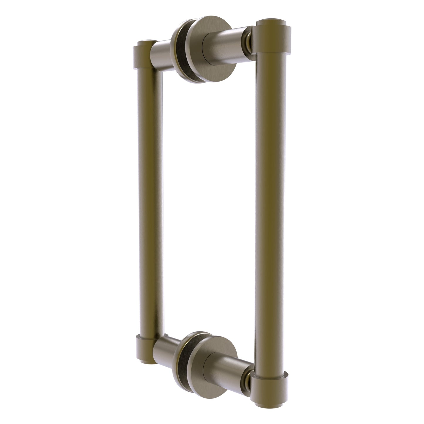 Allied Brass 405-8BB 10.3" x 5.6" Antique Brass Solid Brass Back-to-Back Shower Door Pull