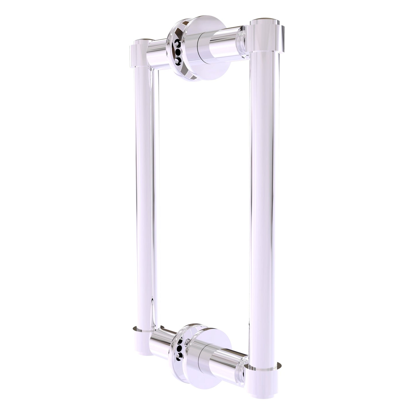Allied Brass 405-8BB 10.3" x 5.6" Polished Chrome Solid Brass Back-to-Back Shower Door Pull