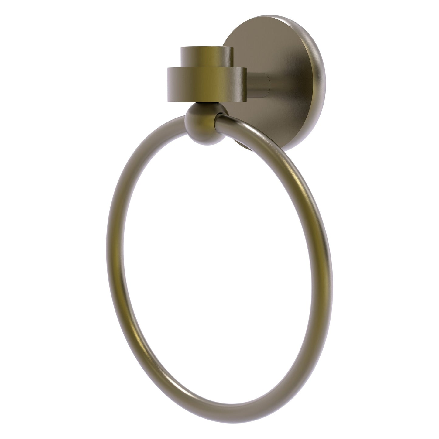Allied Brass Satellite Orbit One 6" x 2" Antique Brass Solid Brass Towel Ring