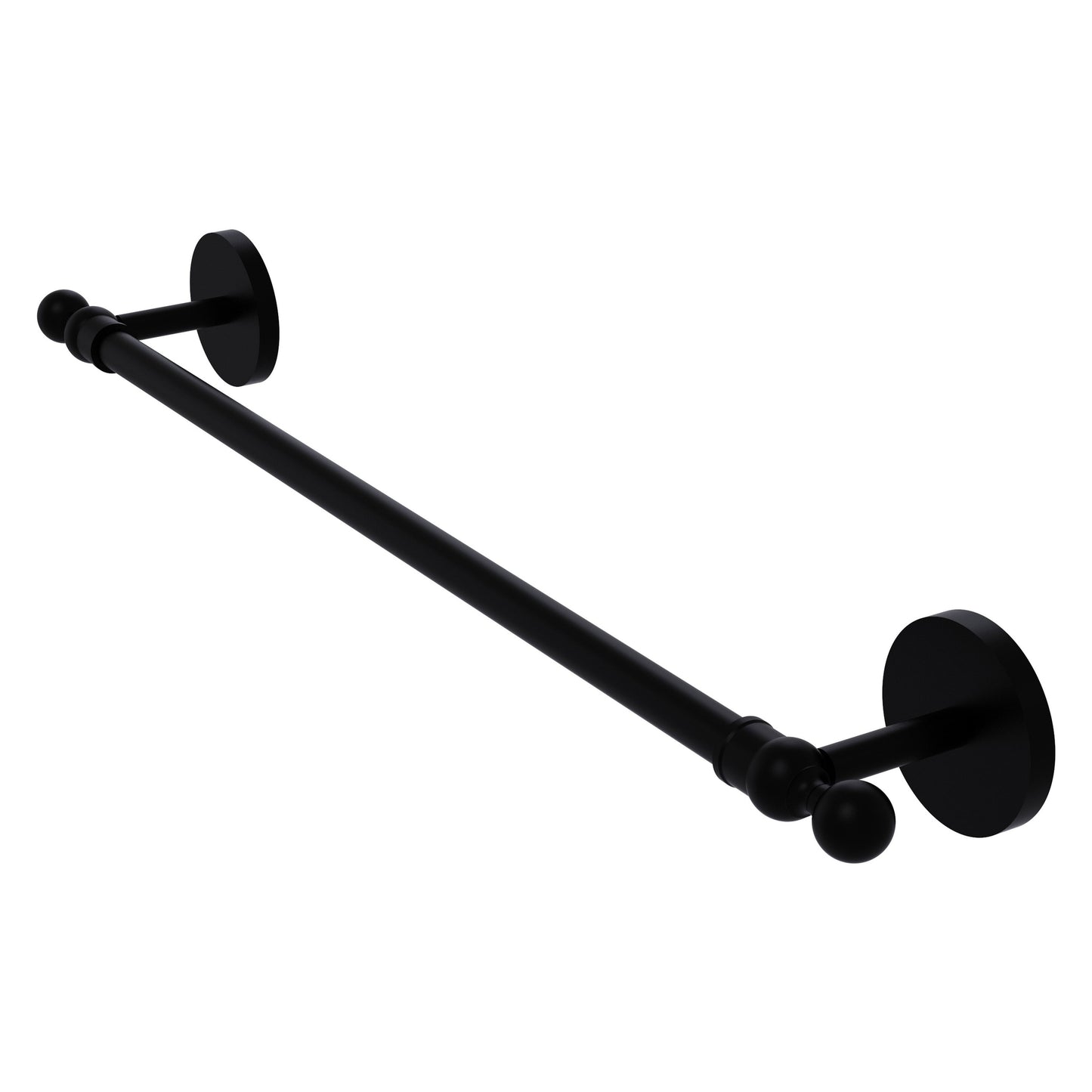 Allied Brass Skyline 18" x 20.5" Matte Black Solid Brass Towel Bar