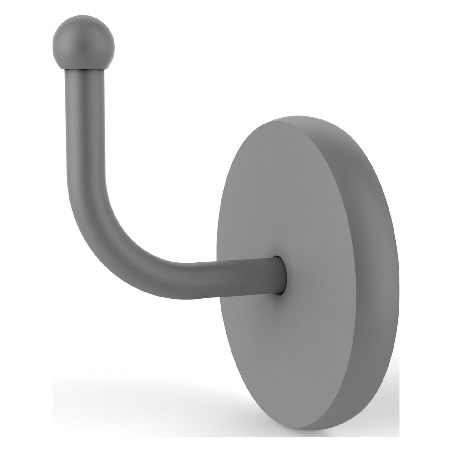 Allied Brass Skyline 2.8" x 2.3" Matte Gray Solid Brass Robe Hook