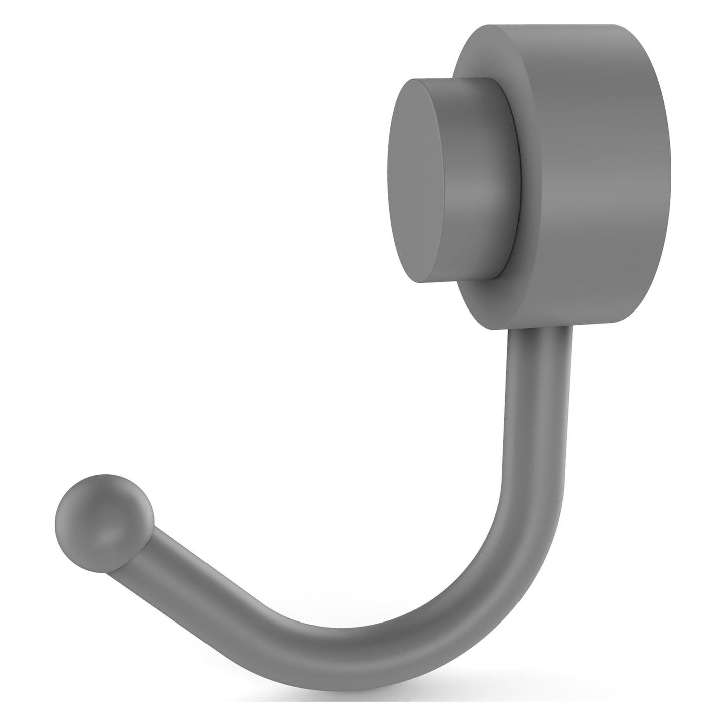 Allied Brass Venus 1.5" x 2.83" Matte Gray Solid Brass Robe Hook