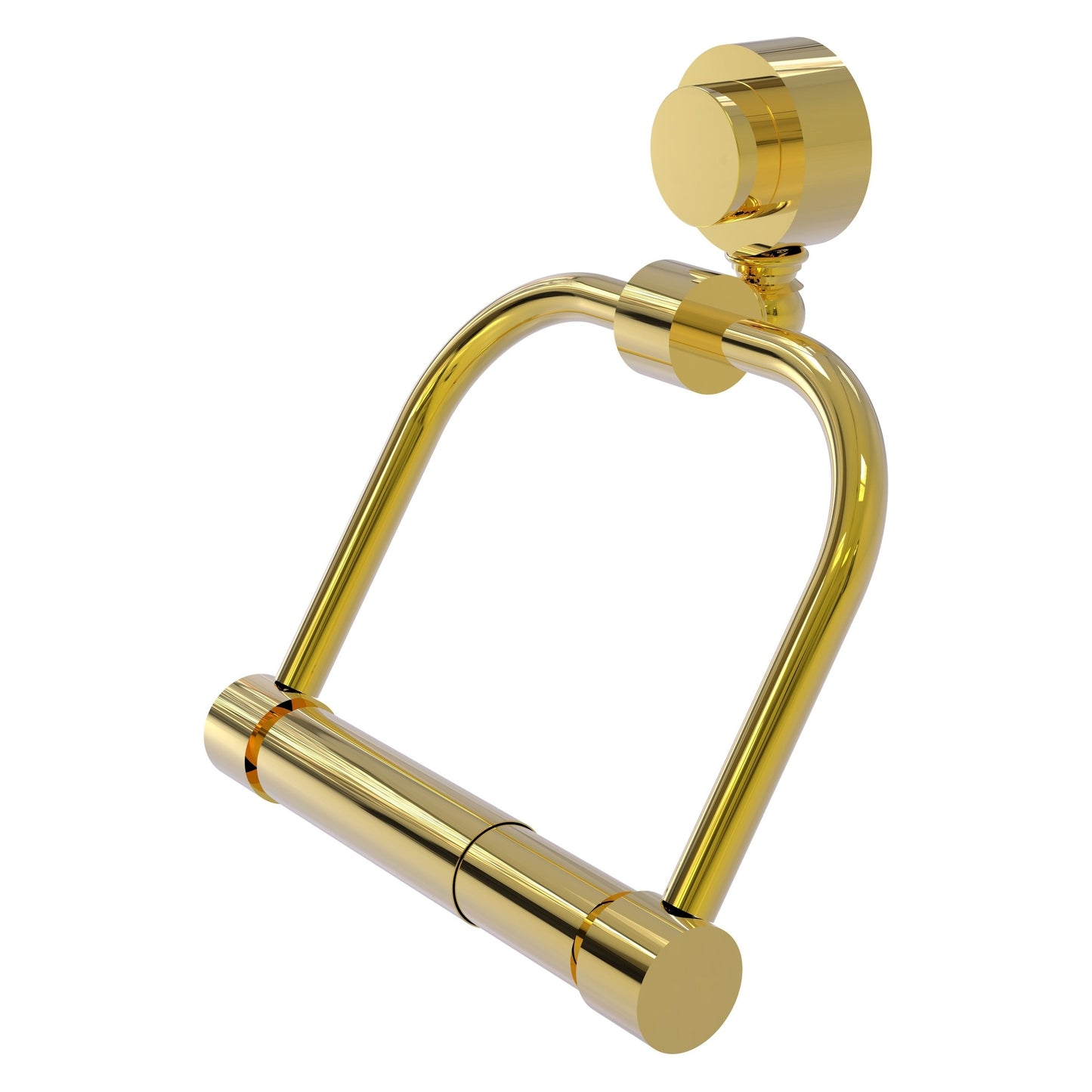 Allied Brass Venus 5.5" x 6" Polished Brass Solid Brass 2-Post Toilet Tissue Holder
