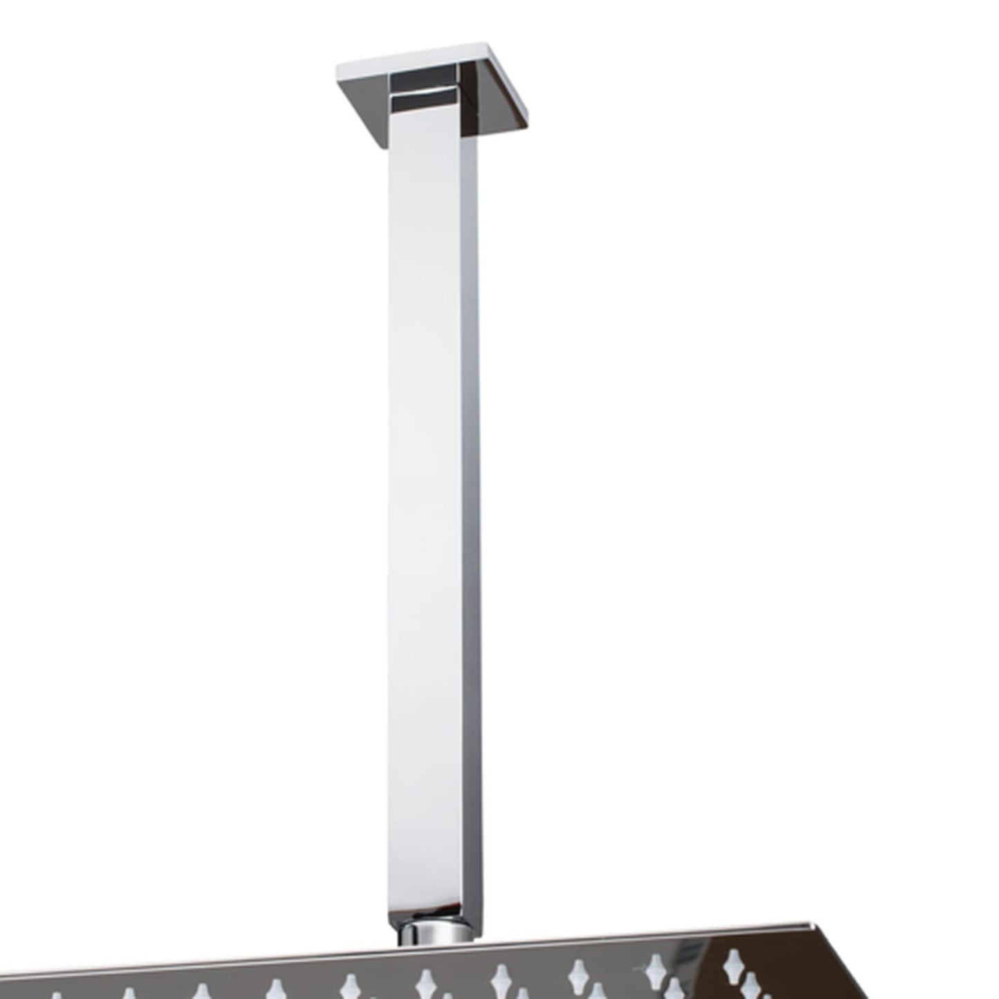 Aluids 9″ Ceiling Shower Arm Square – Polished Chrome