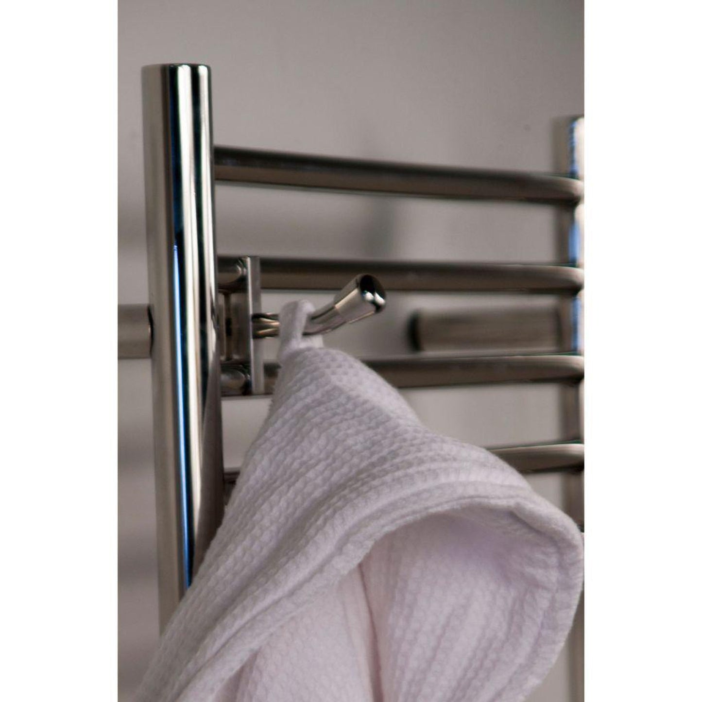Amba Jeeves Bathrobe Hanger in Brushed Stainless Steel Finish