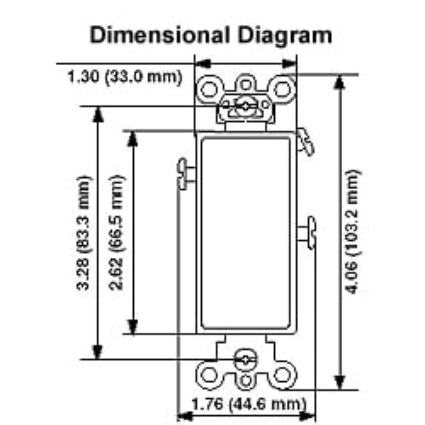 Amba Pilot Light Switch in Almond Finish