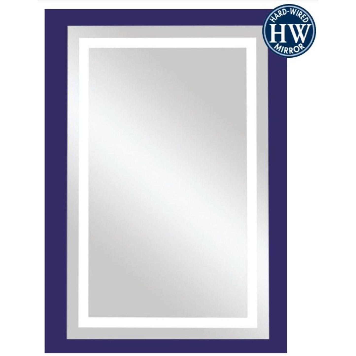 Aptations Sergeña Classic 24″ x 36″ Wall-Mounted Rectangular Hardwired Dimmable LED Back-Lit Vanity Mirror