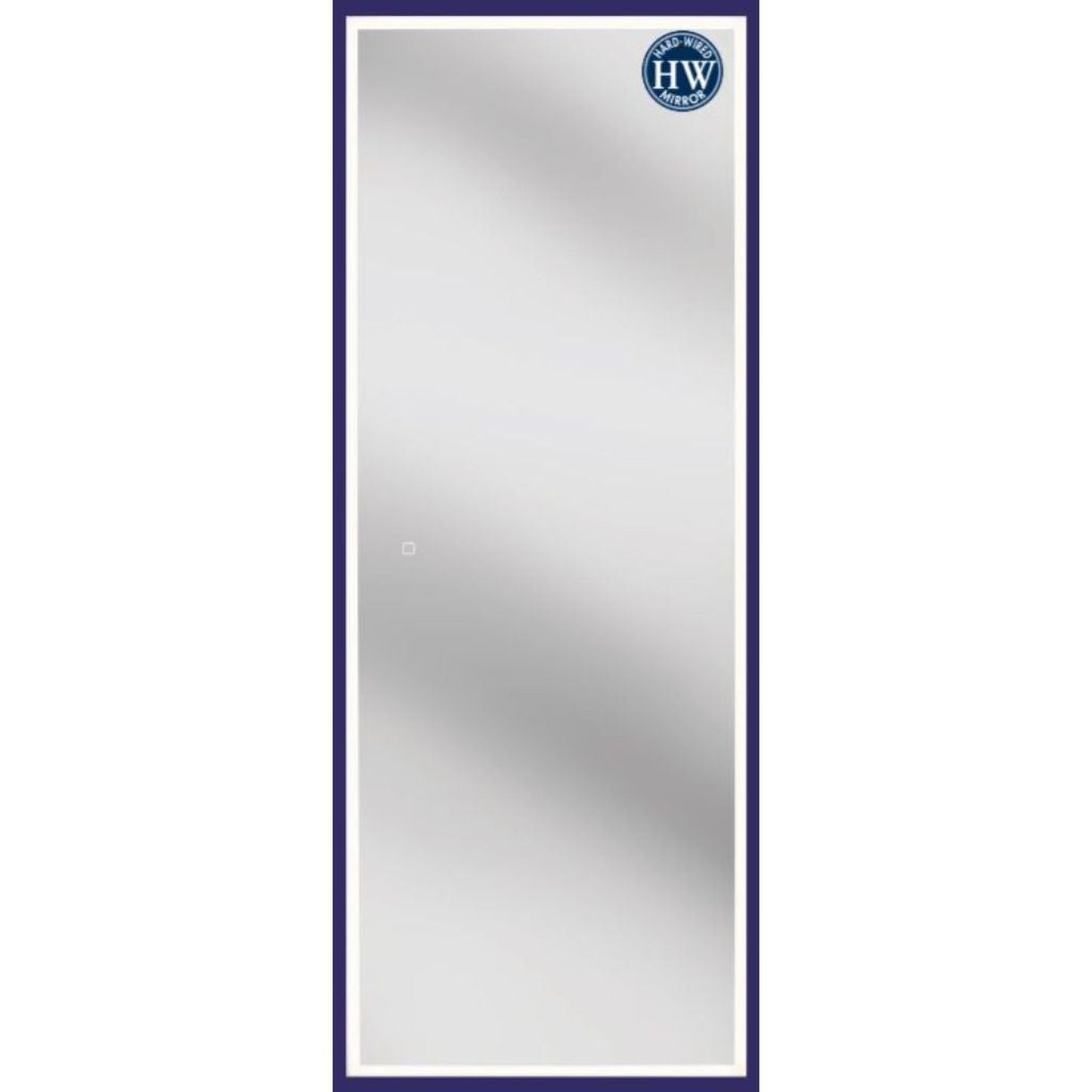 Aptations Sergeña Wardrobe 24" x 63" Wall-Mounted Rectangular Hardwired LED Back-Lit Mirror With Tunable 2,700K Warm White to 5,800K Cool White Light Color