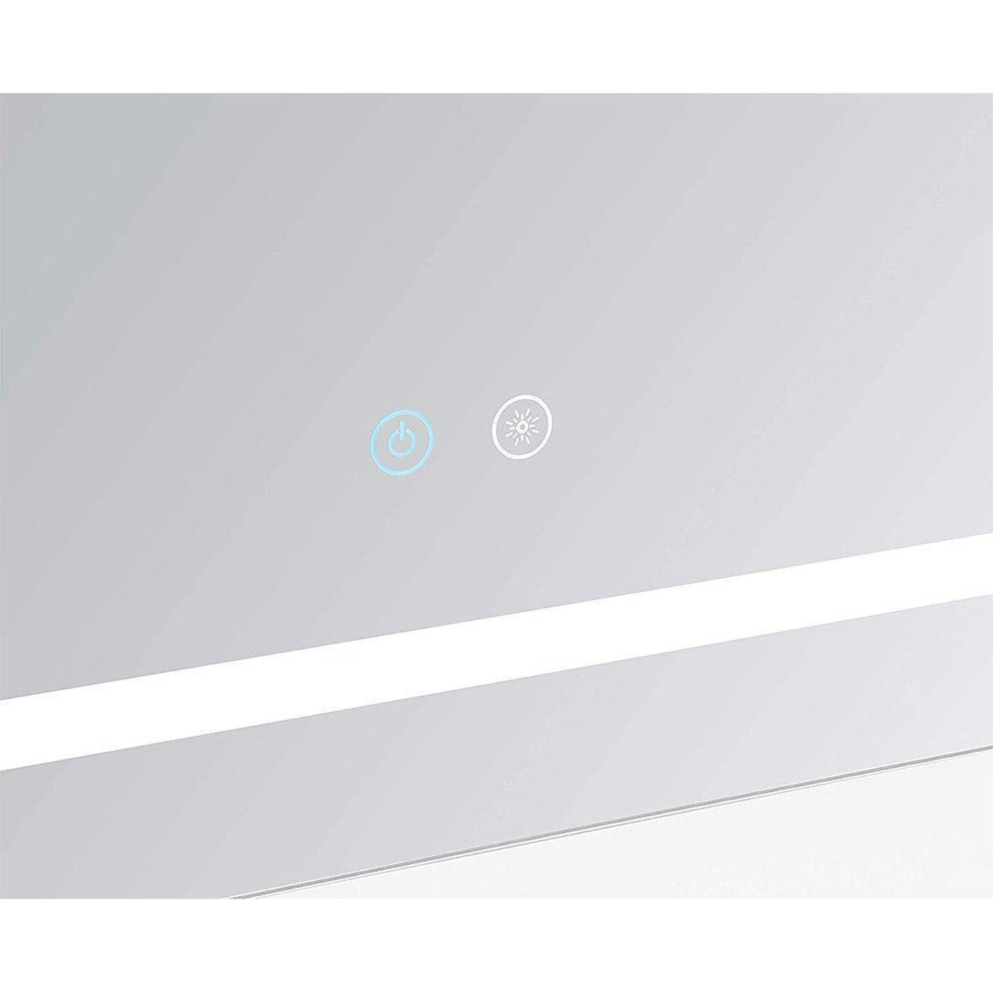 Aquadom Daytona 48" x 30" Rectangle Ultra-Slim Frame LED Lighted Bathroom Mirror With Defogger