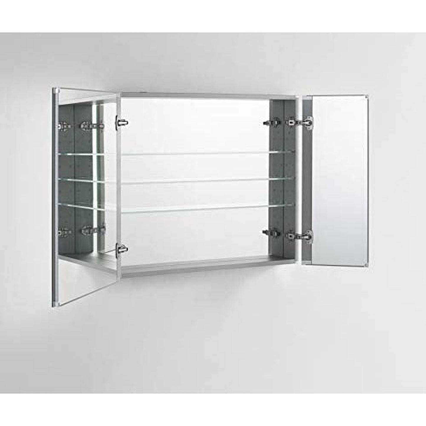Aquadom Royale 48" x 30" Rectangle Recessed or Surface Mount Bi-View Bathroom Medicine Cabinet