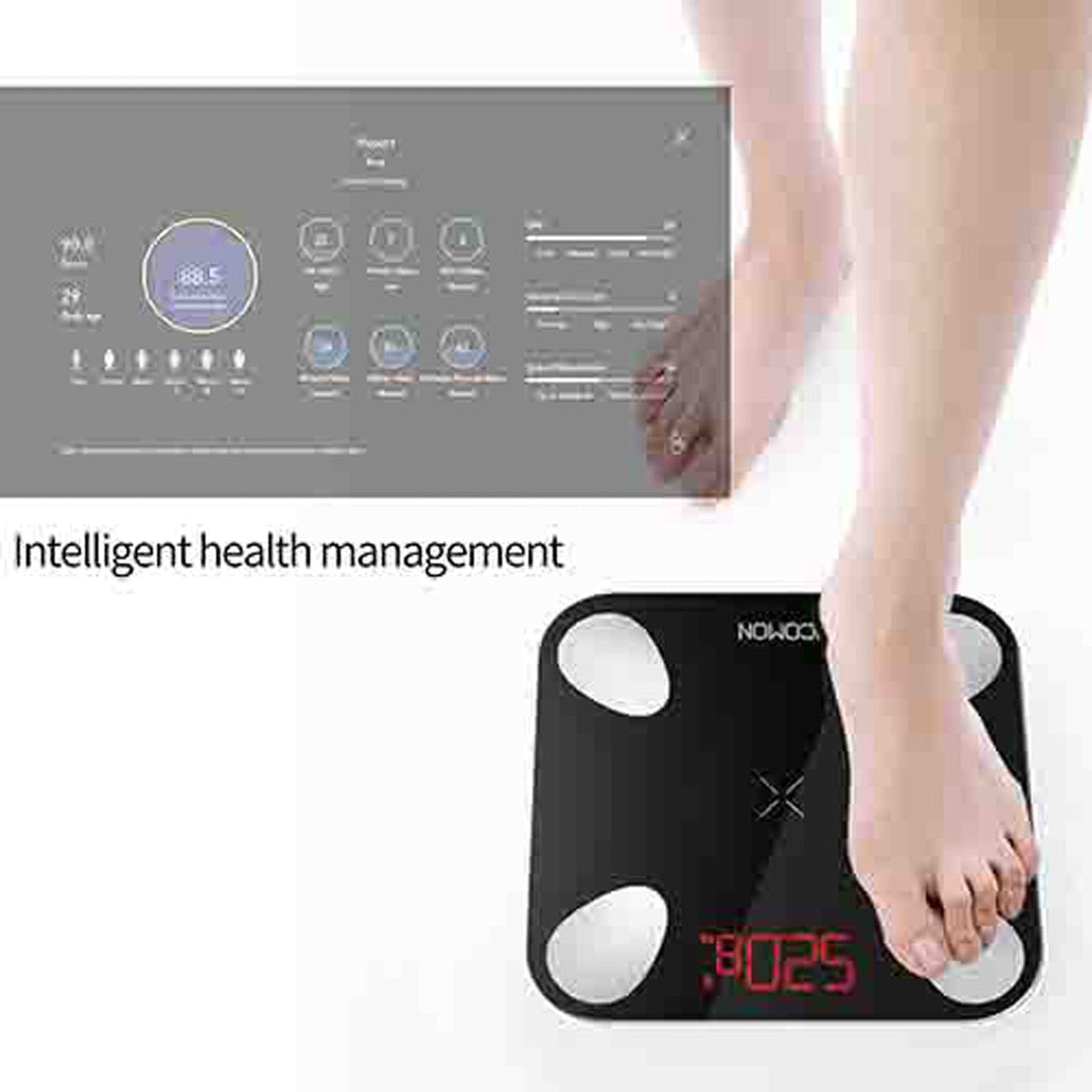 Aquadom Vision 24" x 32" Smart LED Lighted Bathroom Mirror With Built-in TV, Defogger, Body Fat Scale and Skin Detector