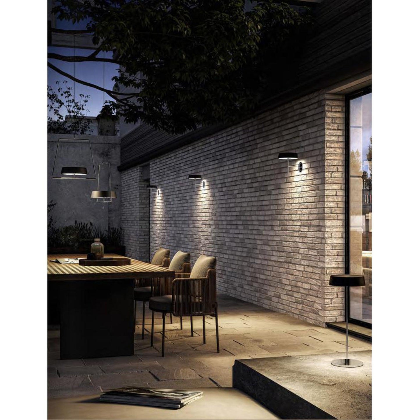 Arnsberg Alessandro Volta 5" White Portable Battery-Powered Dimmable LED Wall Sconce With USB Type-C Charger