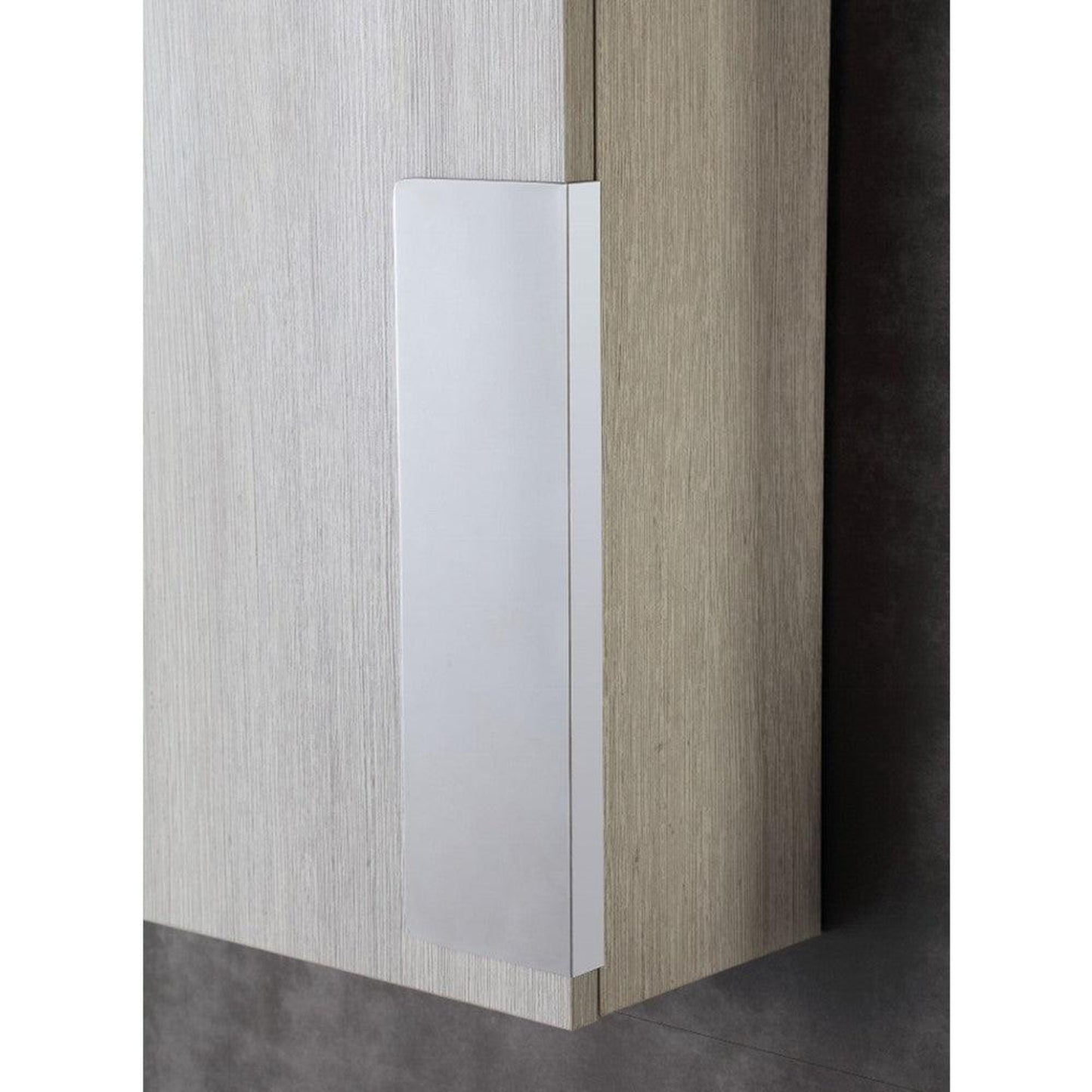 Bellaterra Home 10" Gray Pine Wall-Mounted Left Opening Side Cabinet
