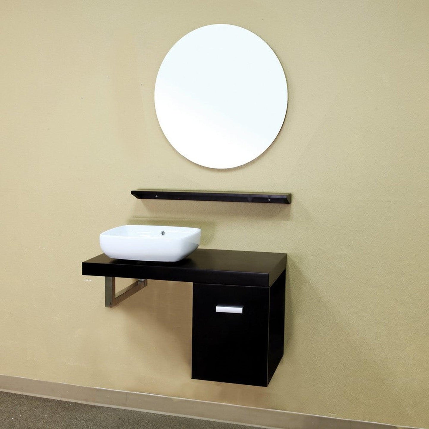 Bellaterra Home 203106-MIRROR 28" Round Wall-Mounted Frameless Mirror