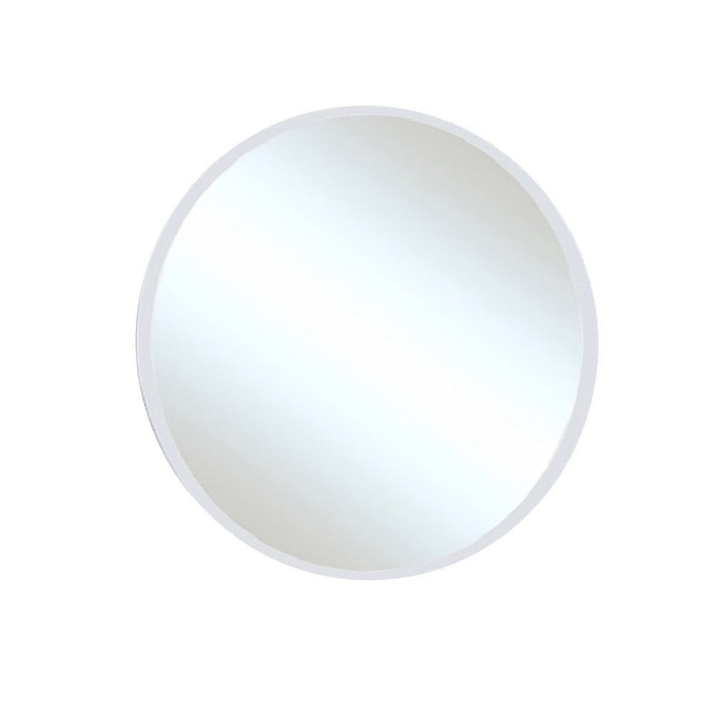 Bellaterra Home 27" Round Wall-Mounted Frameless Mirror