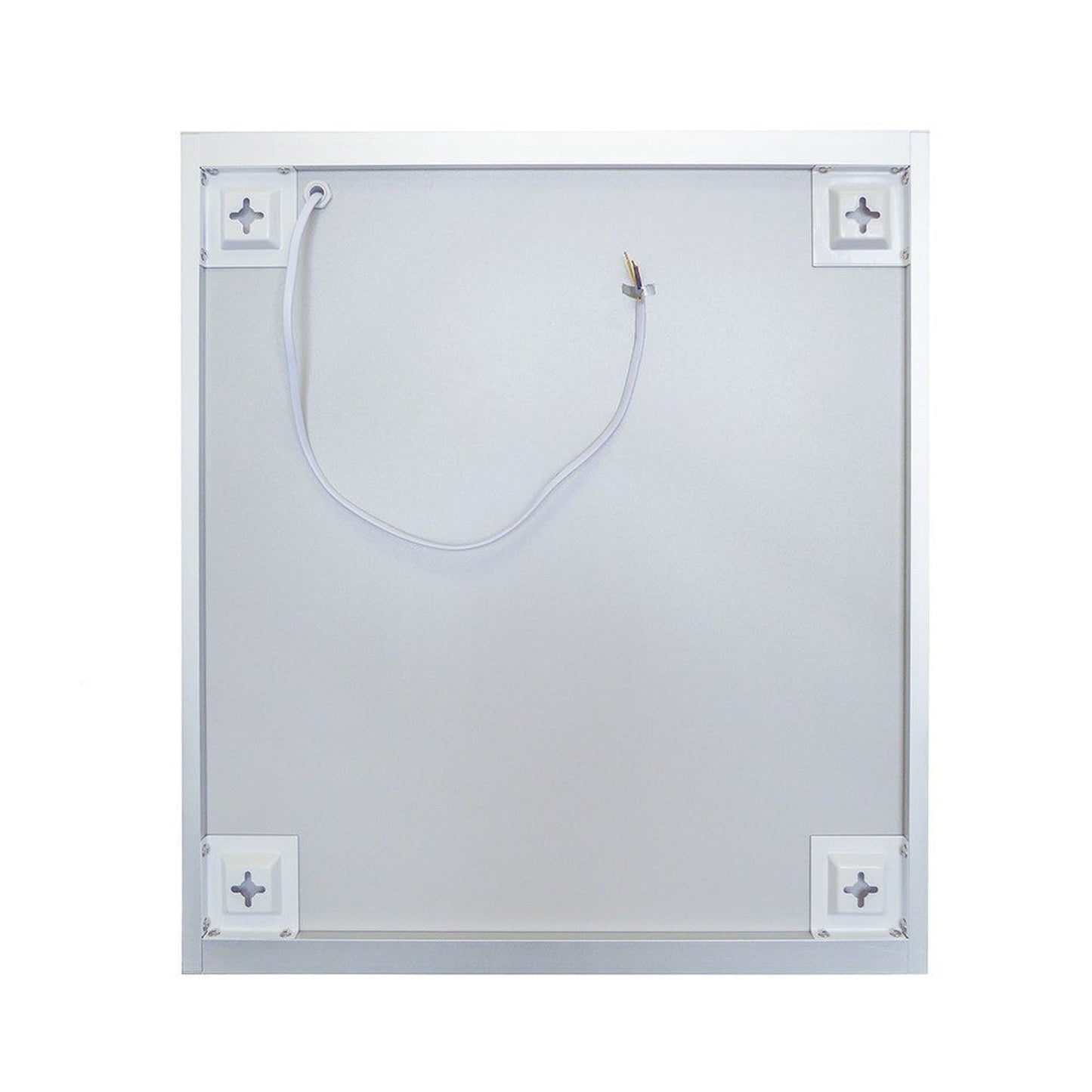 Bellaterra Home 28" x 24" Rectangle Wall-Mounted LED Illuminated Frameless Mirror Medicine Cabinet