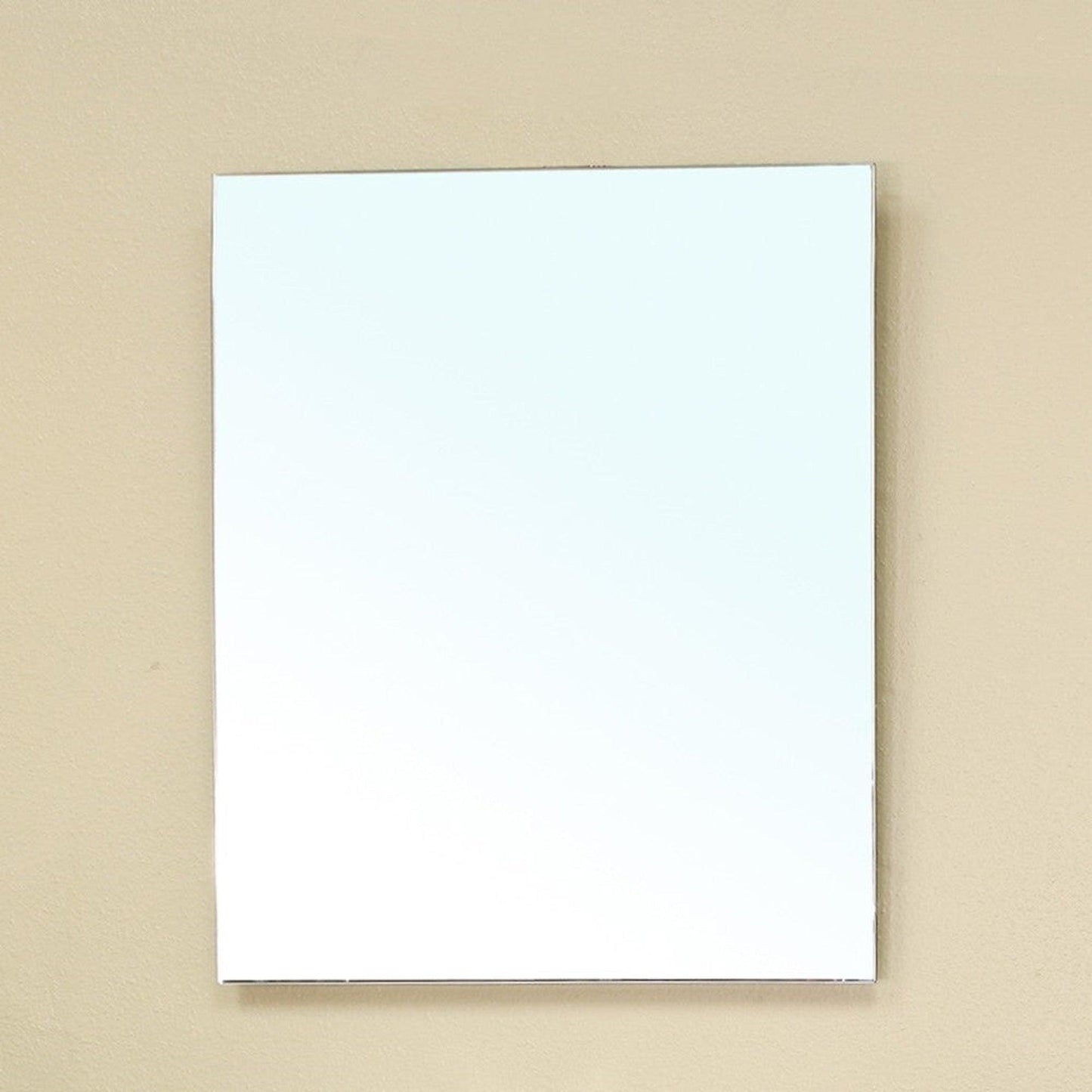 Bellaterra Home 29" x 24" Rectangle Wall-Mounted Frameless Mirror