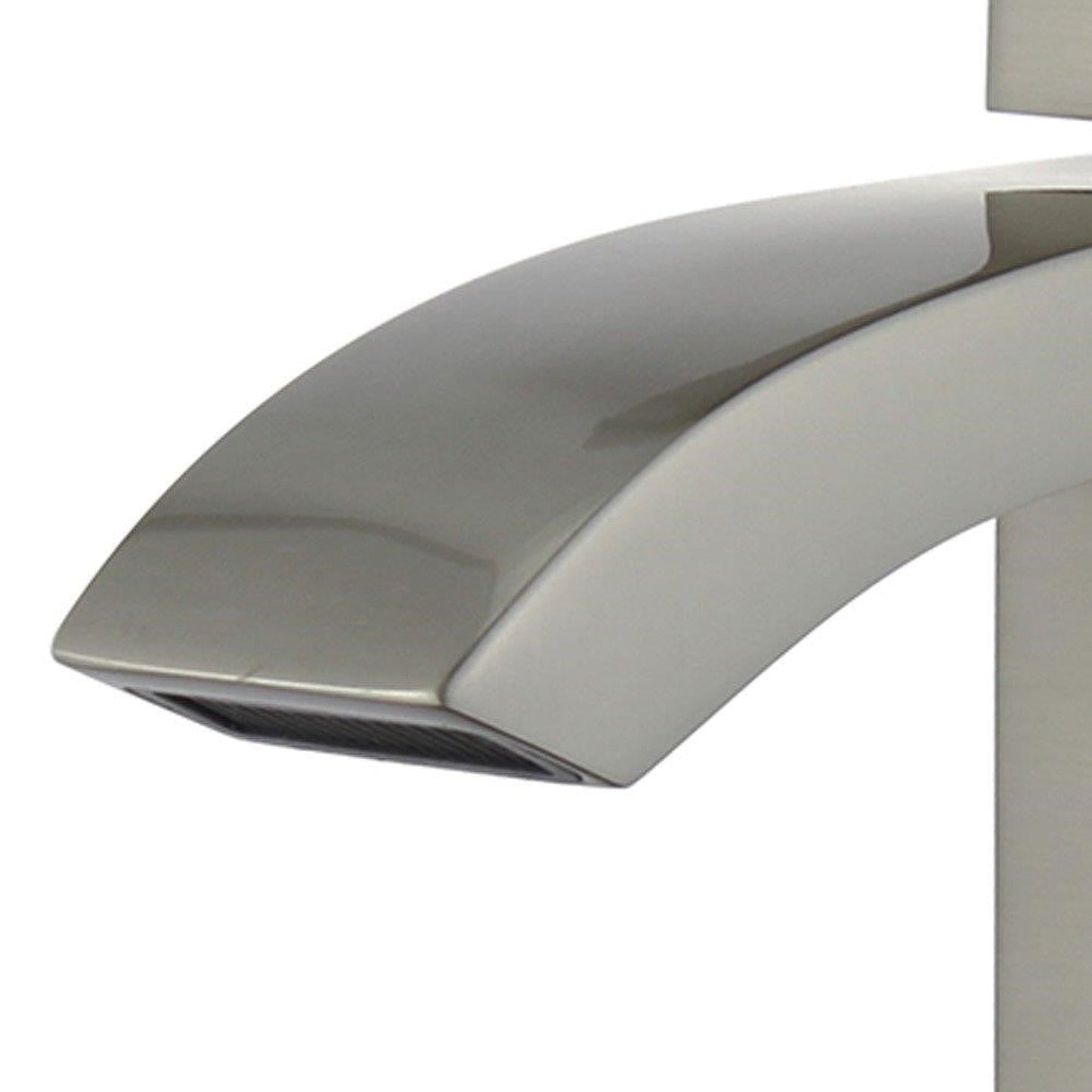 Bellaterra Home Cordoba 7" Single-Hole and Single Handle Brushed Nickel Bathroom Faucet With Overflow Drain