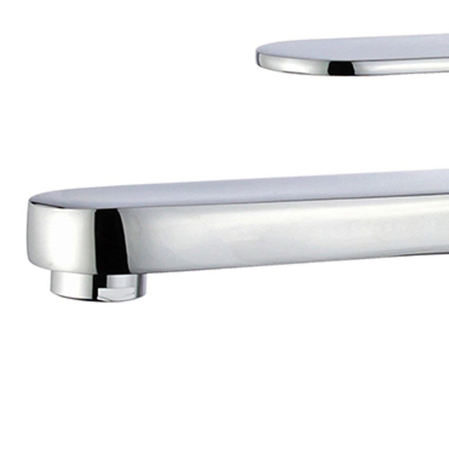 Bellaterra Home Donostia 7" Single-Hole and Single Handle Polished Chrome Bathroom Faucet With Overflow Drain
