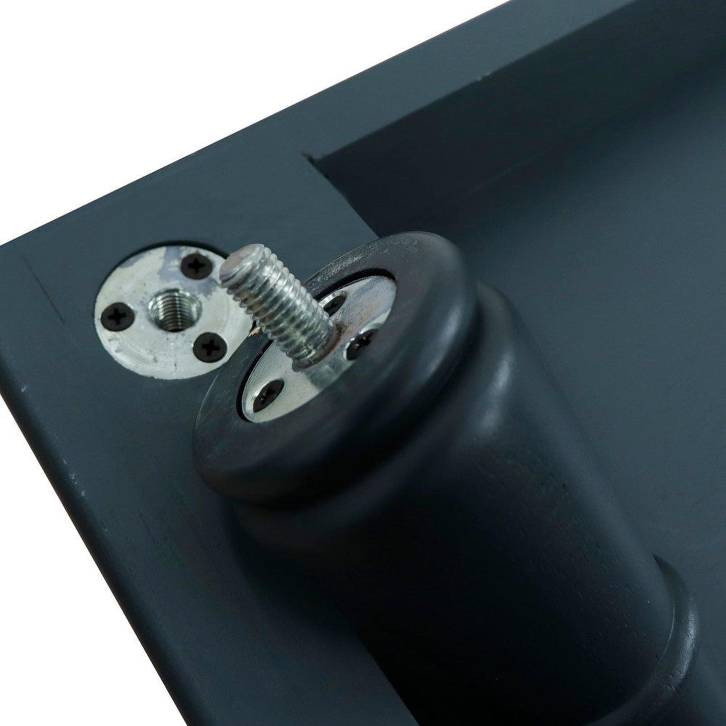 Bellaterra Home Forli 37" 2-Door 3-Drawer Dark Gray Freestanding Vanity Set With Ceramic Left Offset Undermount Rectangular Sink and Gray Granite Top, and Left Door Cabinet