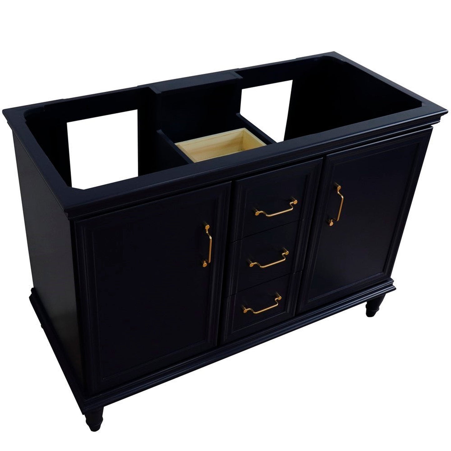 Bellaterra Home Forli 48" 2-Door 3-Drawer Blue Freestanding Double Vanity Base
