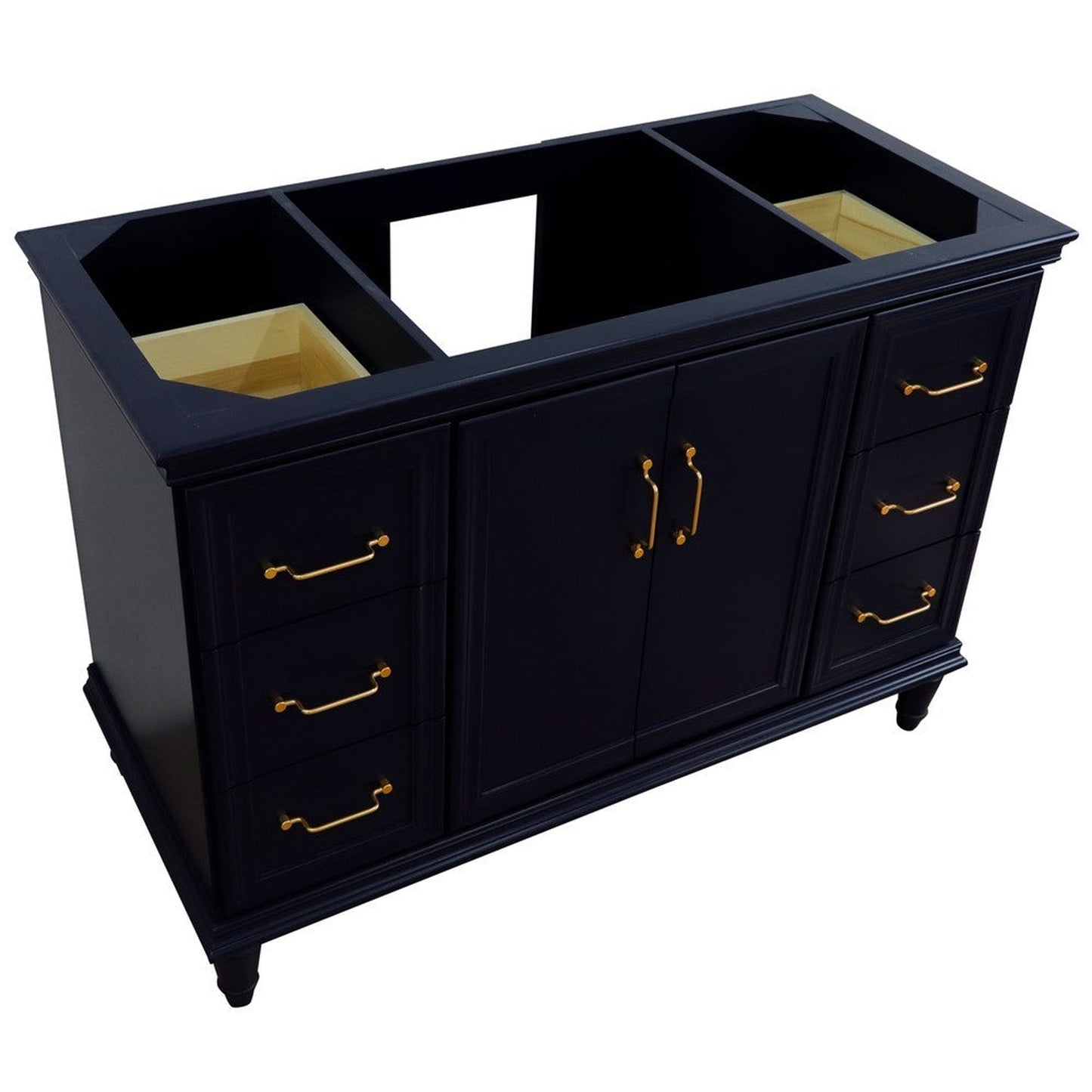 Bellaterra Home Forli 48" 2-Door 6-Drawer Blue Freestanding Single Vanity Base