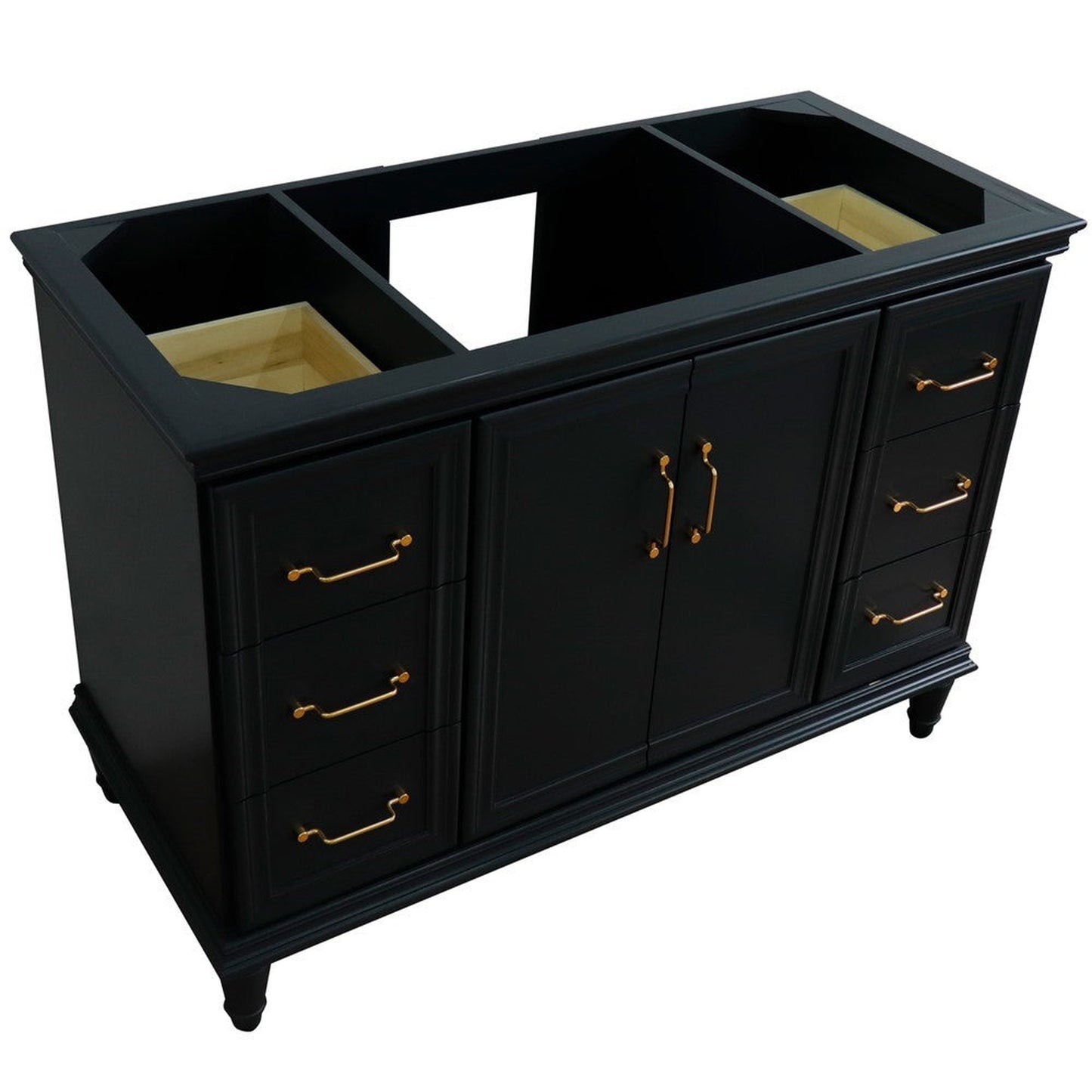 Bellaterra Home Forli 48" 2-Door 6-Drawer Dark Gray Freestanding Single Vanity Base