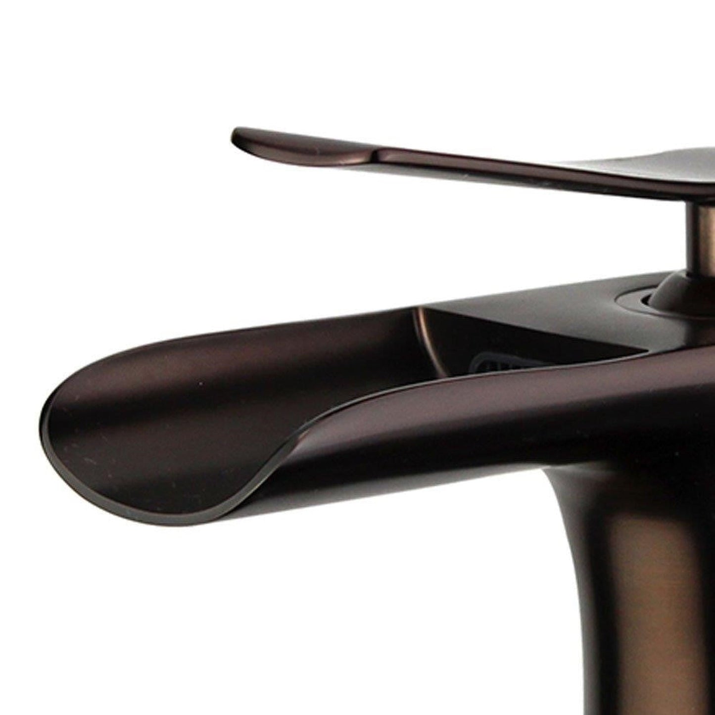 Bellaterra Home Logrono 7" Single-Hole and Single Handle Oil Rubbed Bronze Bathroom Faucet With Overflow Drain
