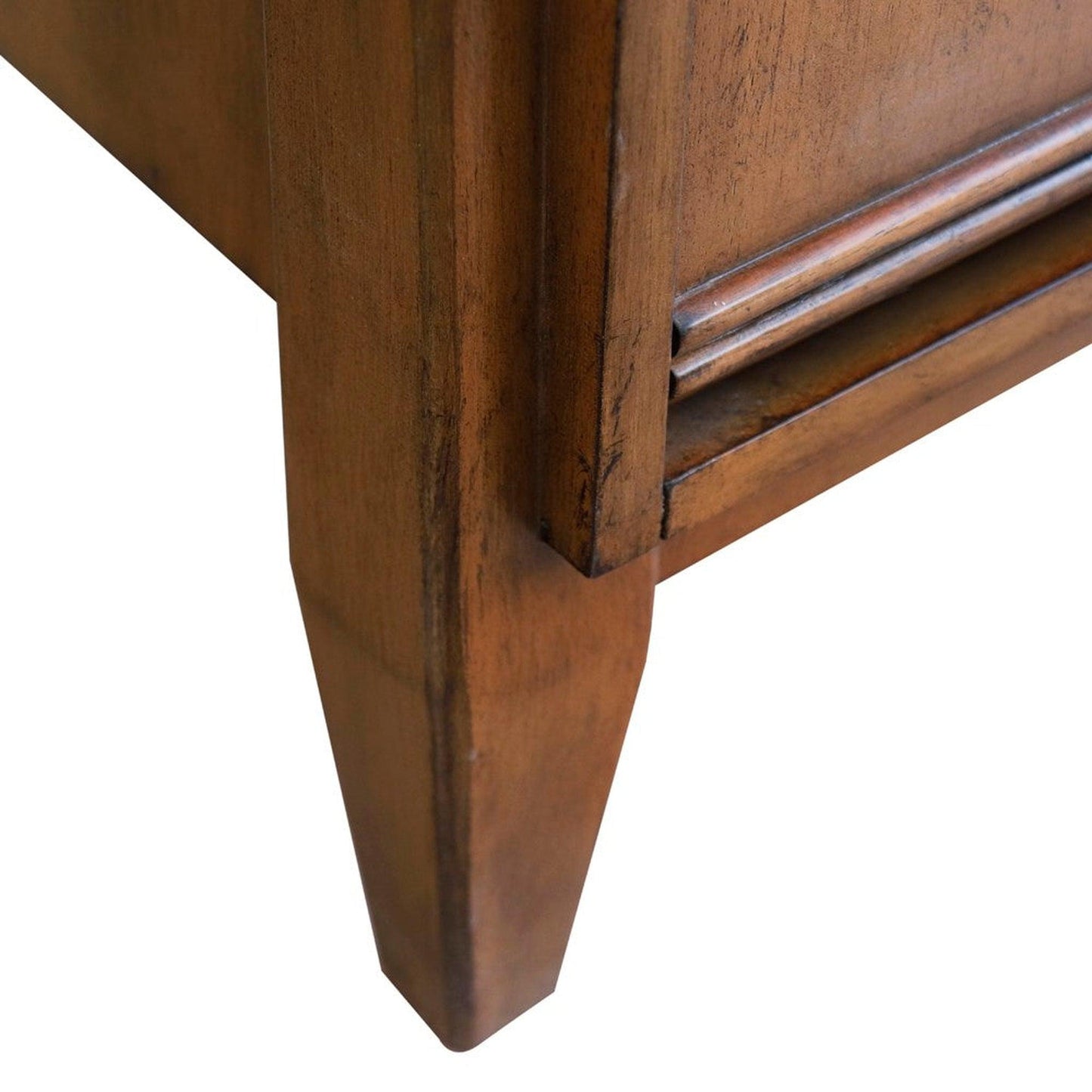 Bellaterra Home MCM 48" 2-Door 6-Drawer Walnut Freestanding Vanity Base