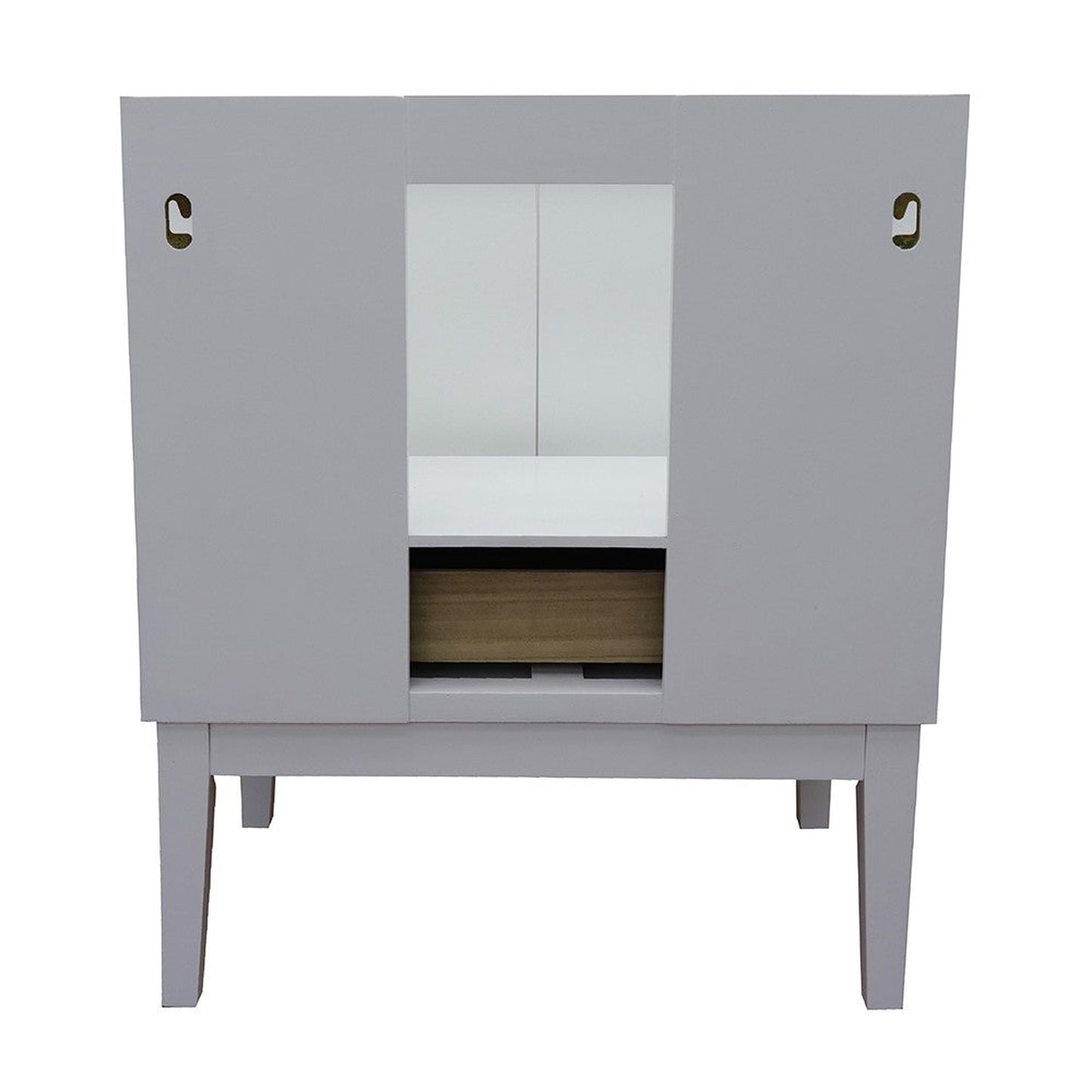 Bellaterra Home Stora 30" 2-Door 1-Drawer White Freestanding Vanity Base