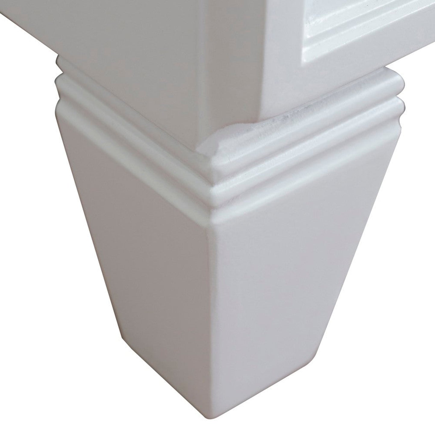 Bellaterra Home Trento 42" 2-Door 3-Drawer White Freestanding Vanity Base With Right Door