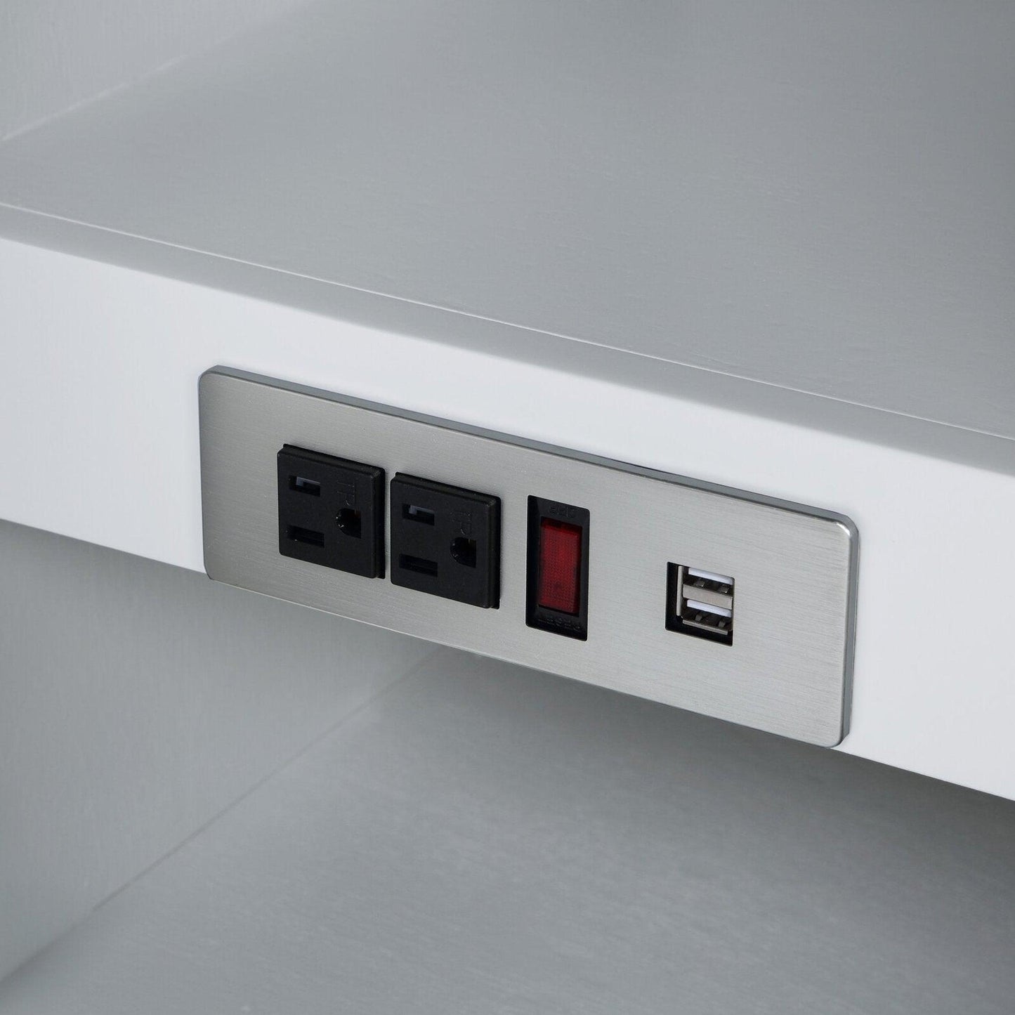 Bemma Design Montauk 48" Morning Fog Gray Solid Wood Freestanding Bathroom Vanity With Single 3-Hole Italian Carra Marble Vanity Top, Oval Undermount Sink, and Backsplash