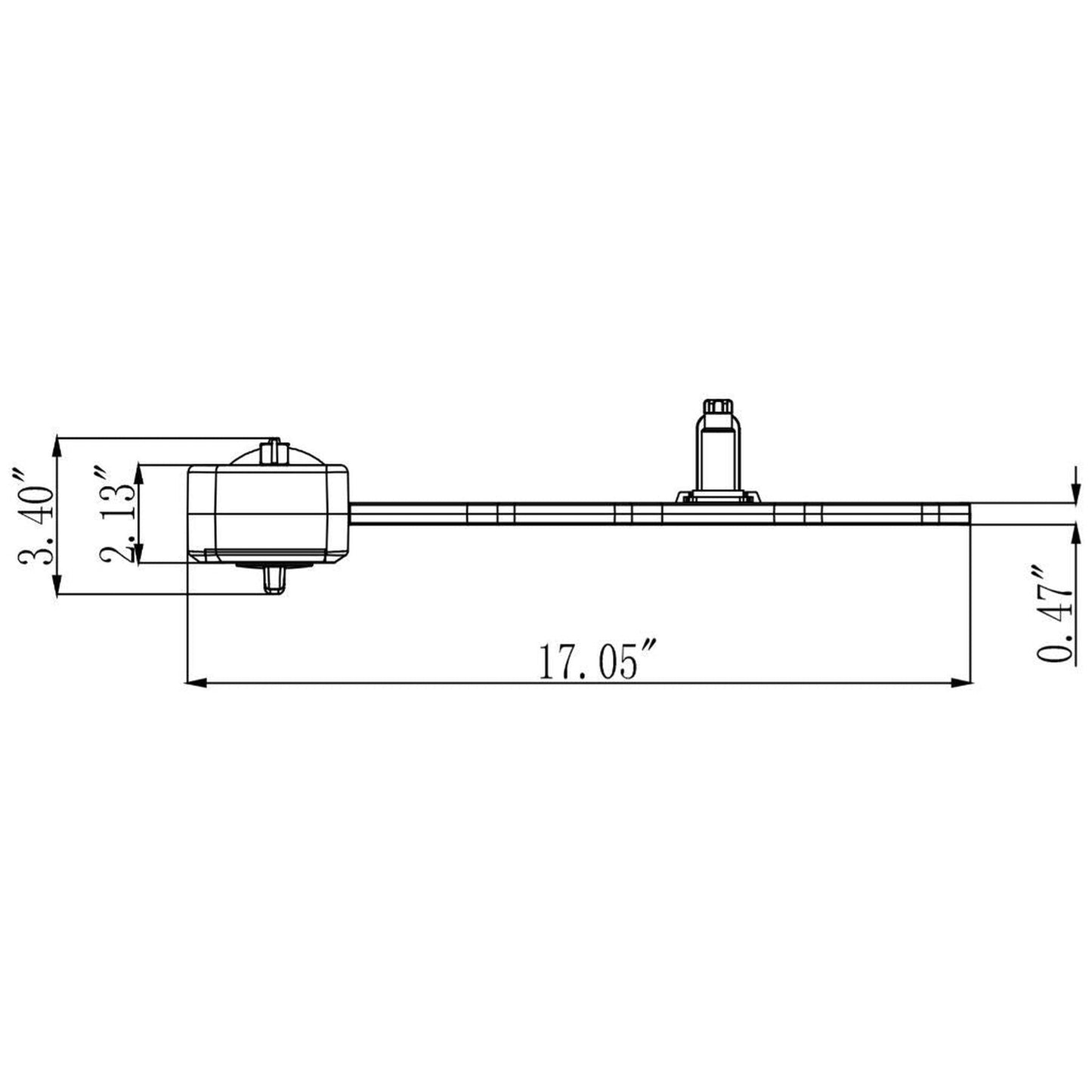Bio Bidet Simplet BB-70 17" White Non-Electric Bidet Attachment With Retractable Nozzle
