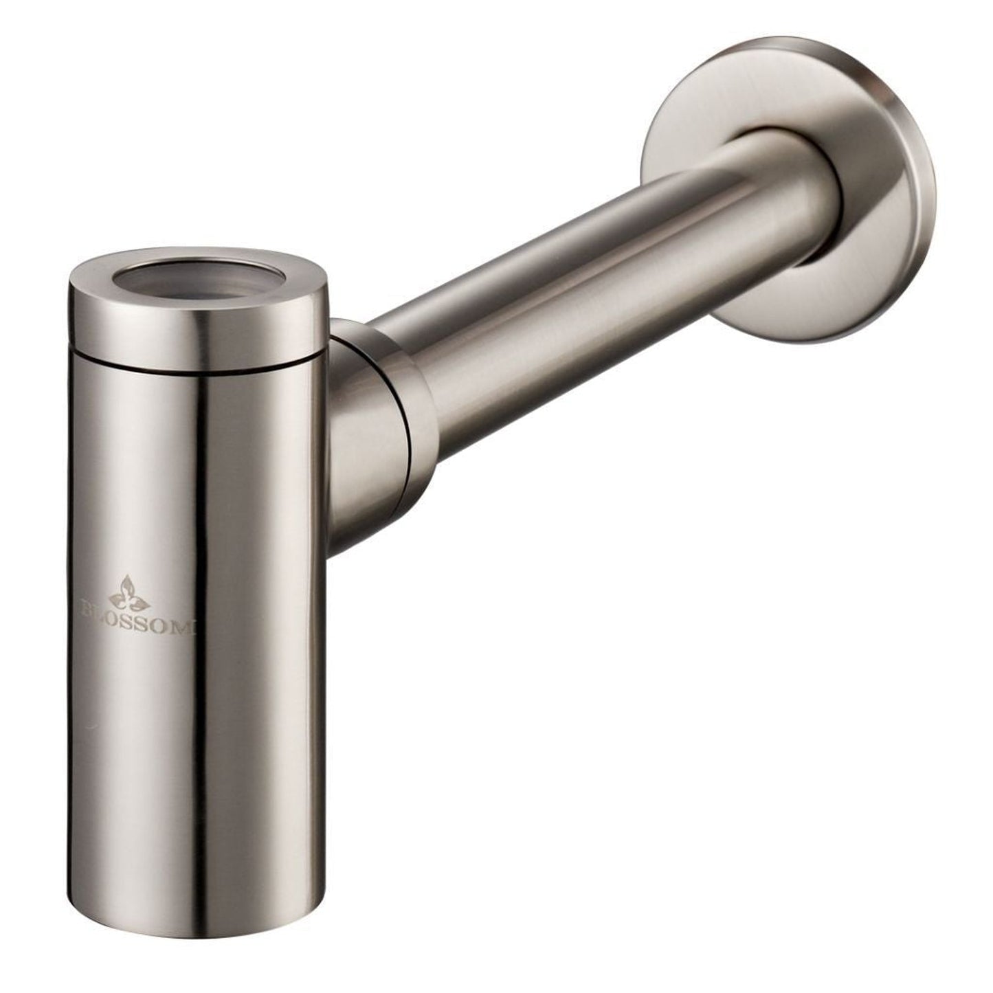 Blossom 1.25" Brushed Nickel Brass Bottle Trap