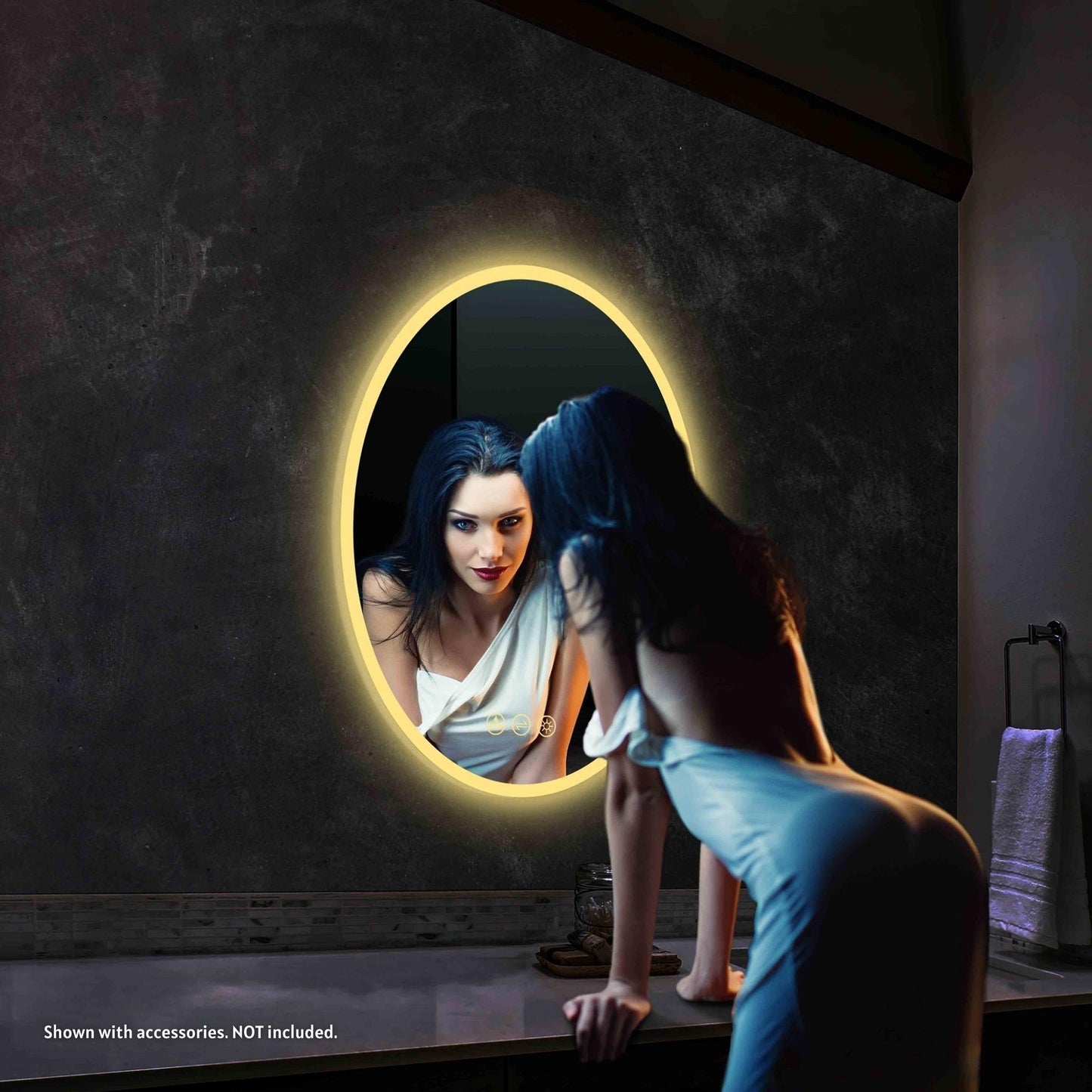 Blossom 20" x 30" Wall-Mounted Oval LED Mirror