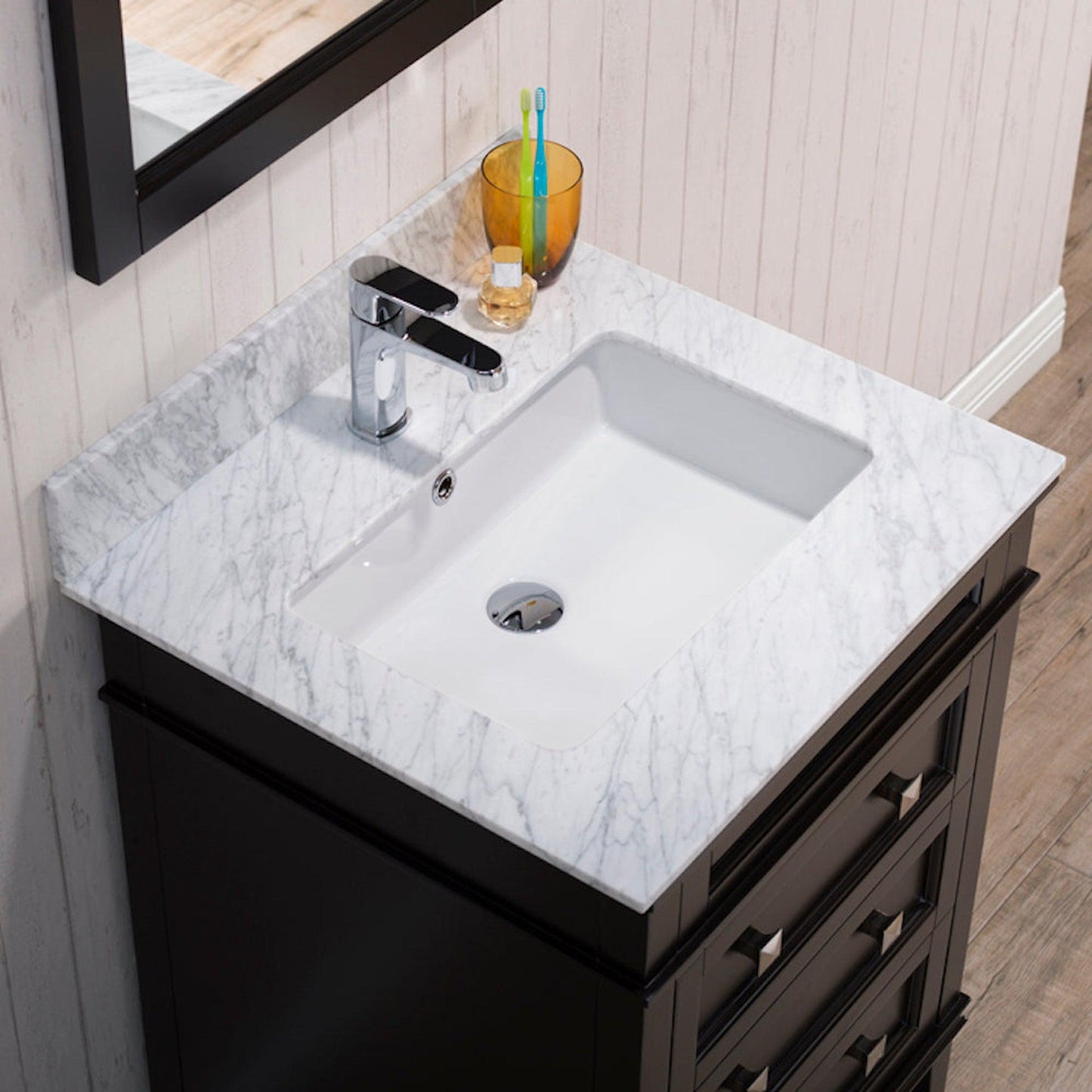 Blossom Bordeaux 24" 3-Drawer Espresso Freestanding Vanity Base