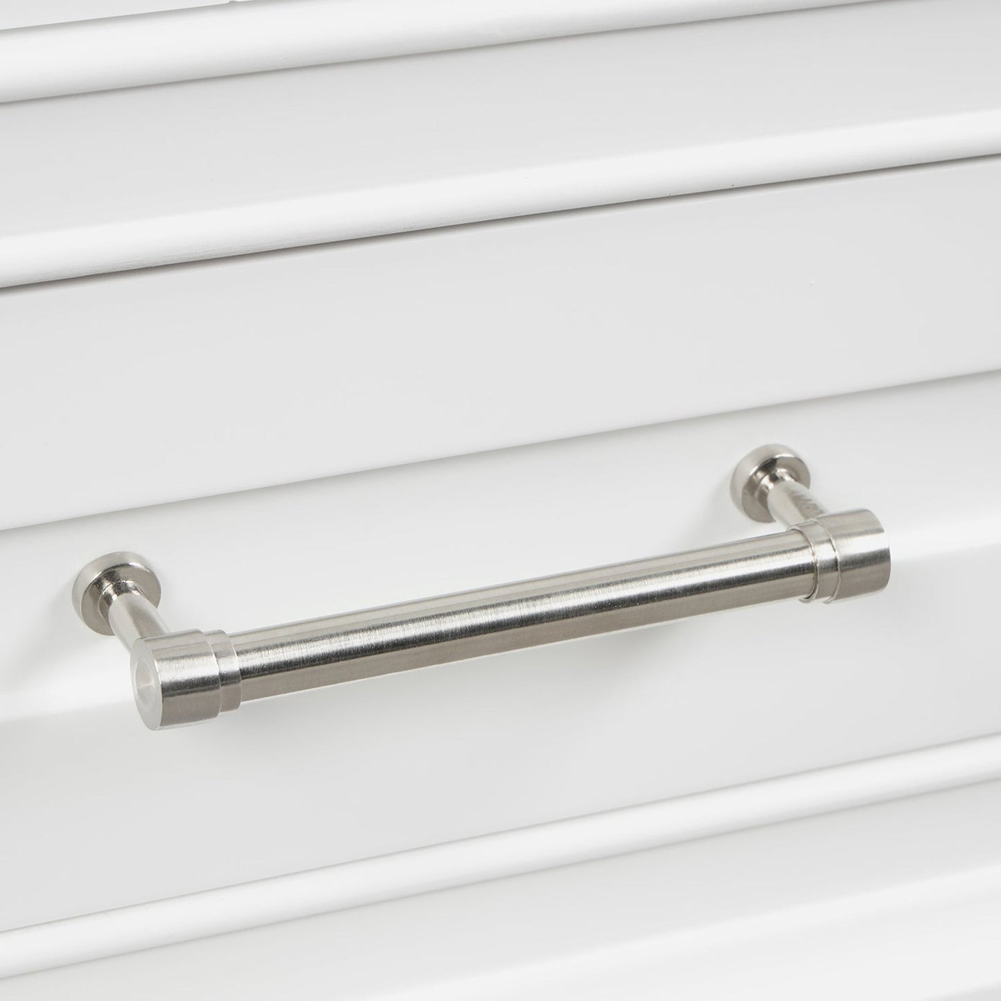 Blossom Copenhagen Brusheded Nickel Handles and Knobs for 36" Vanity Base