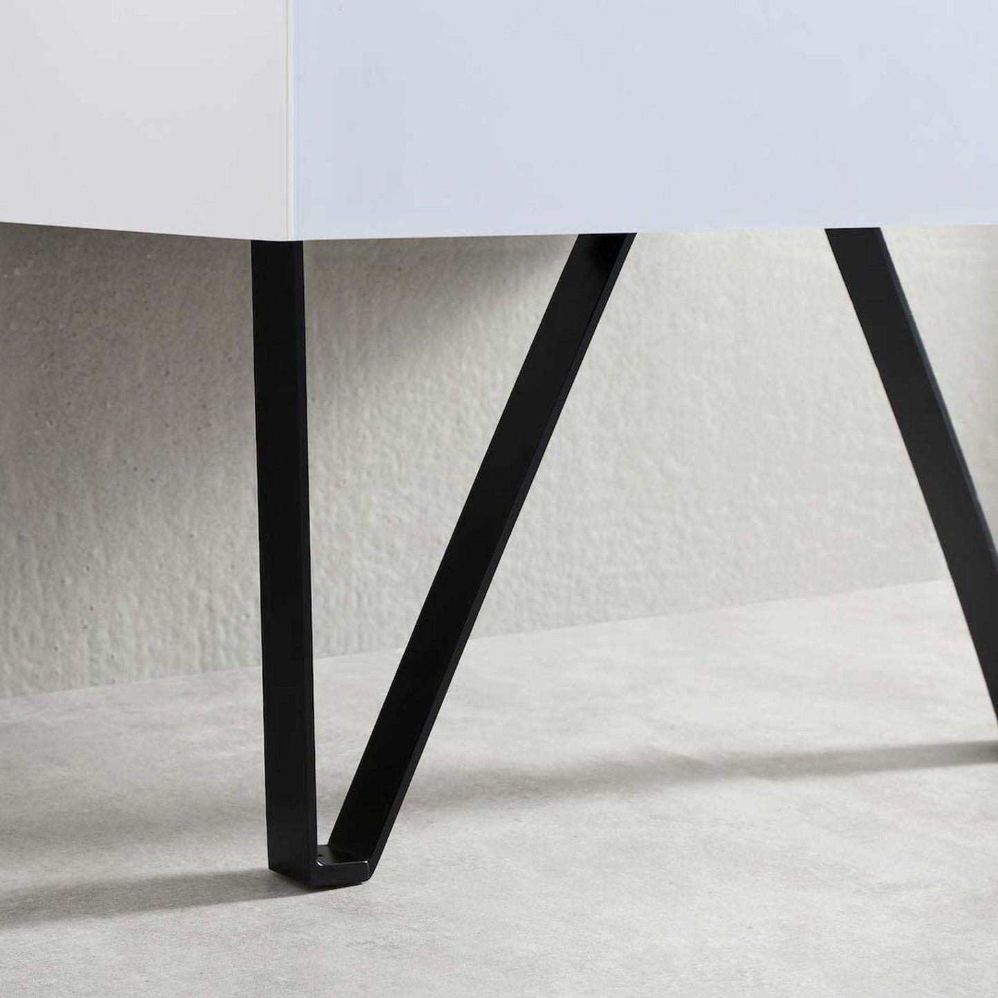 Blossom Jena 36" 2-Drawer Light Gray Wall-Mounted Vanity Set With Ceramic Top and Integrated Single Sink