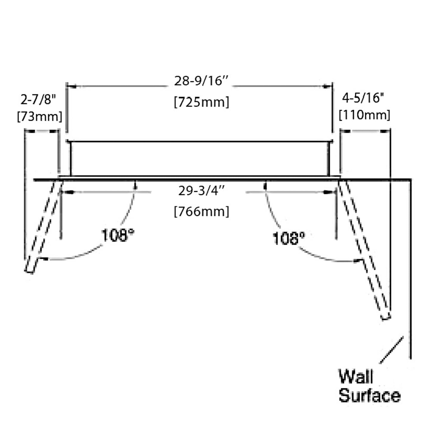 Blossom MC7 30" x 26" Recessed or Surface Mount 2-Door Aluminum Medicine Cabinet With Mirror, 2 Adjustable Glass Shelves and Soft-Closing Hinges