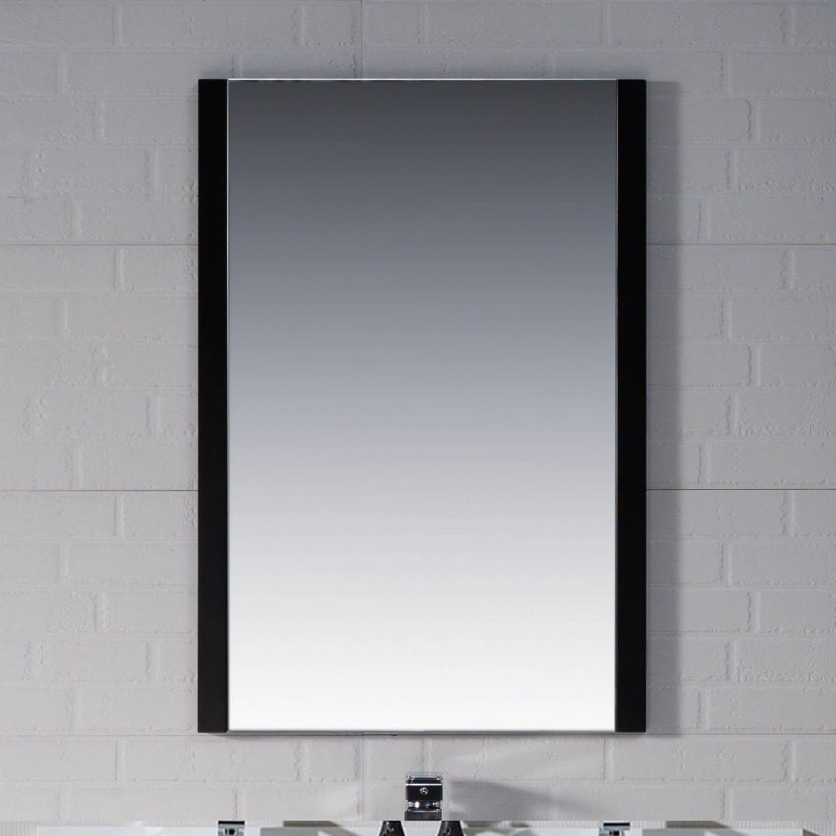 Blossom Monaco 24" x 32" Espresso Wall-Mounted Rectangle Mirror